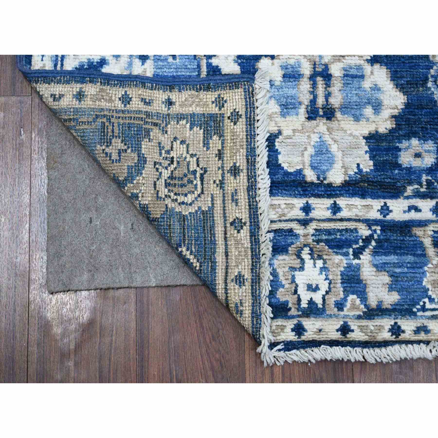 Oushak-And-Peshawar-Hand-Knotted-Rug-444145