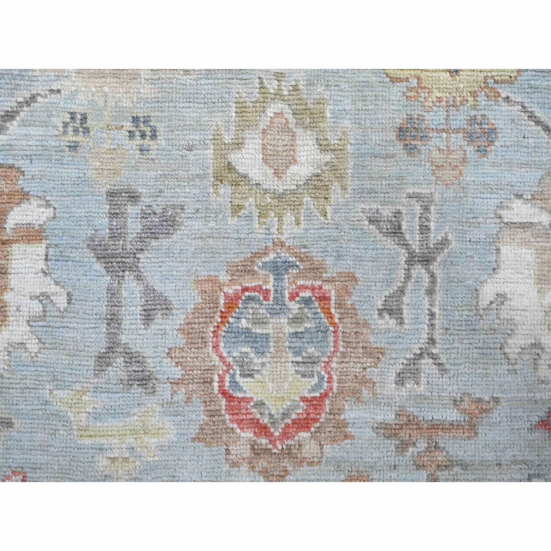 Oushak-And-Peshawar-Hand-Knotted-Rug-444185