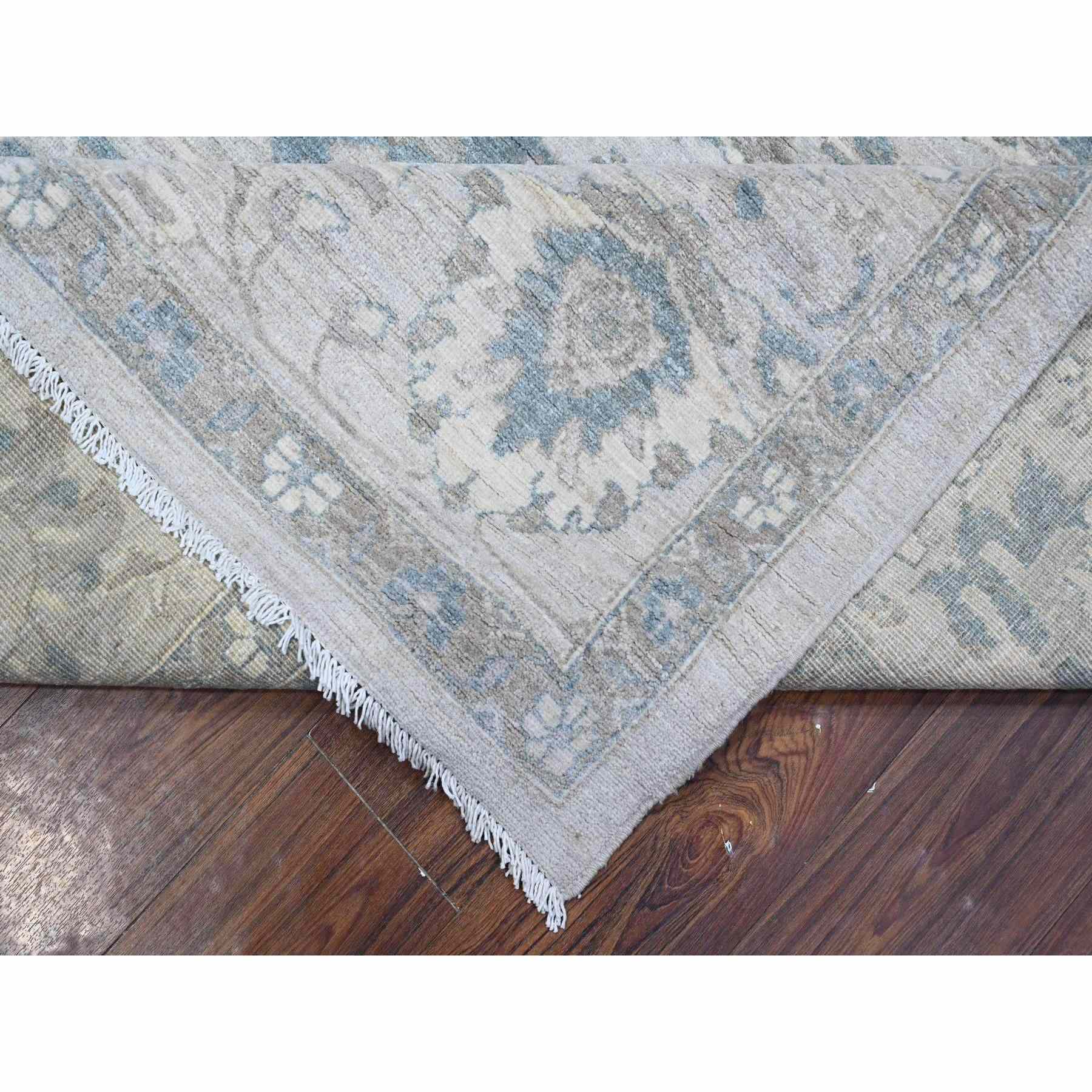 Oushak-And-Peshawar-Hand-Knotted-Rug-444225