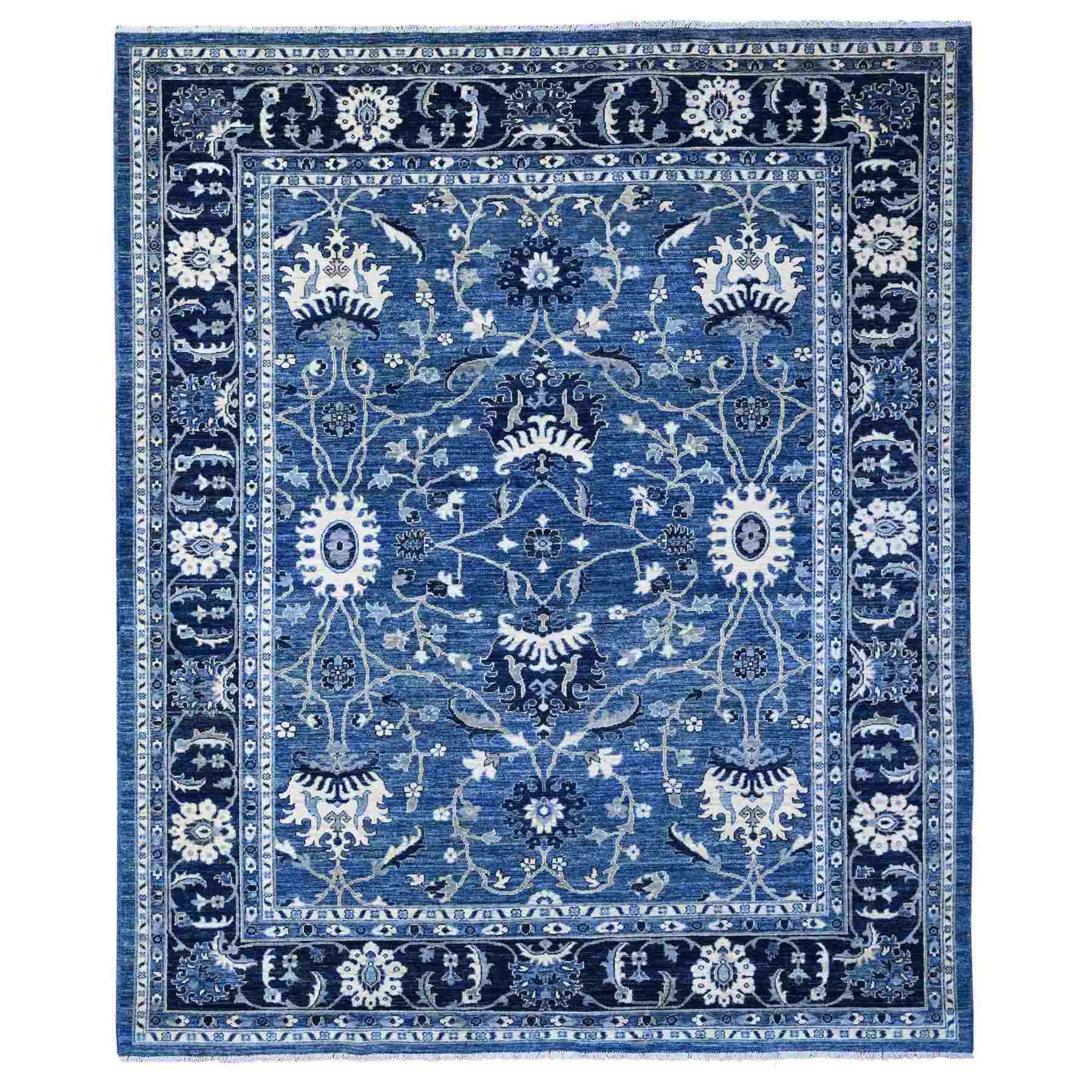 Oushak-And-Peshawar-Hand-Knotted-Rug-444230