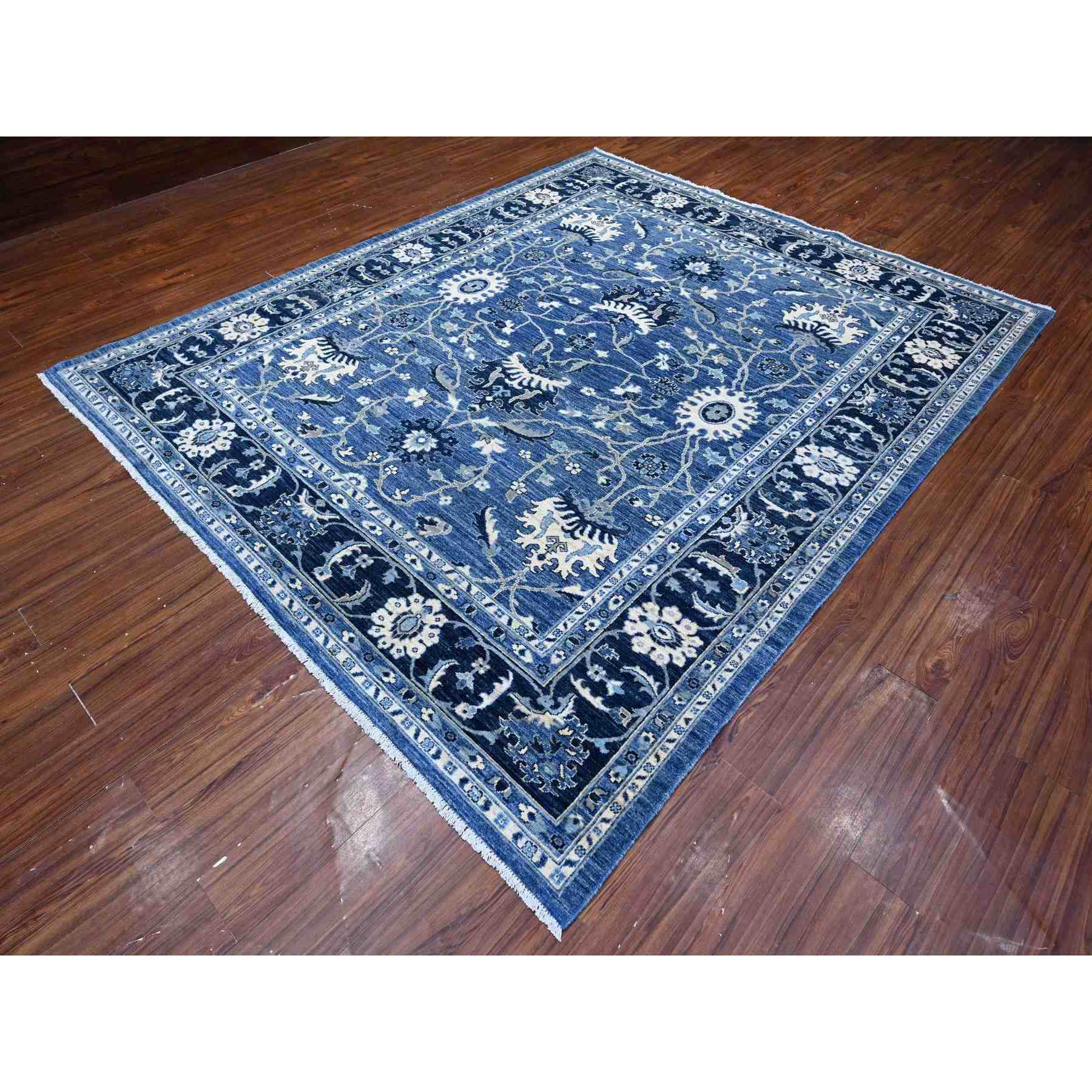 Oushak-And-Peshawar-Hand-Knotted-Rug-444230