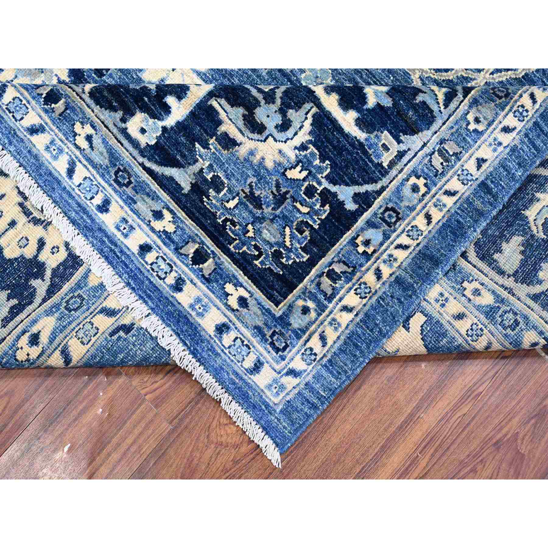 Oushak-And-Peshawar-Hand-Knotted-Rug-444230