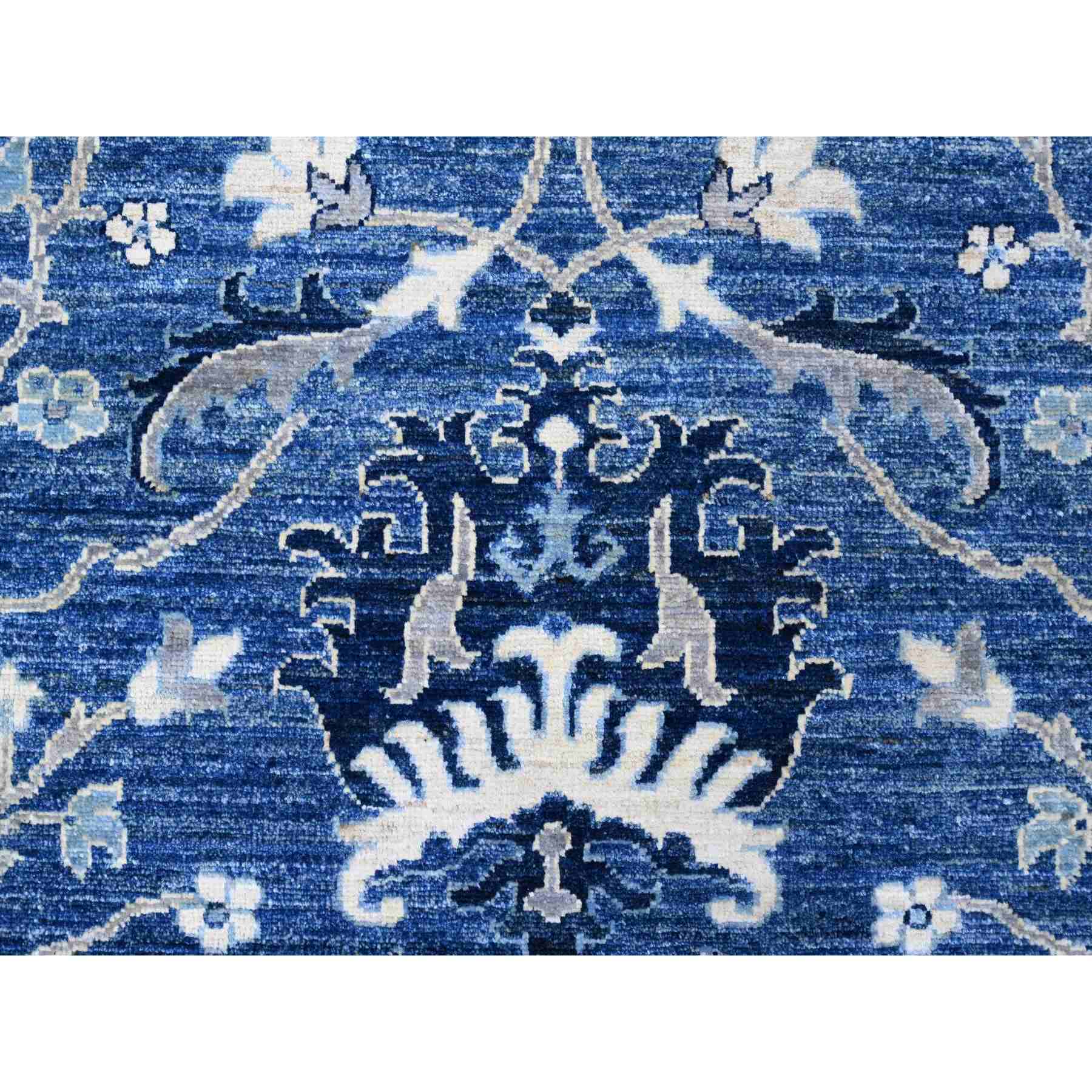 Oushak-And-Peshawar-Hand-Knotted-Rug-444230