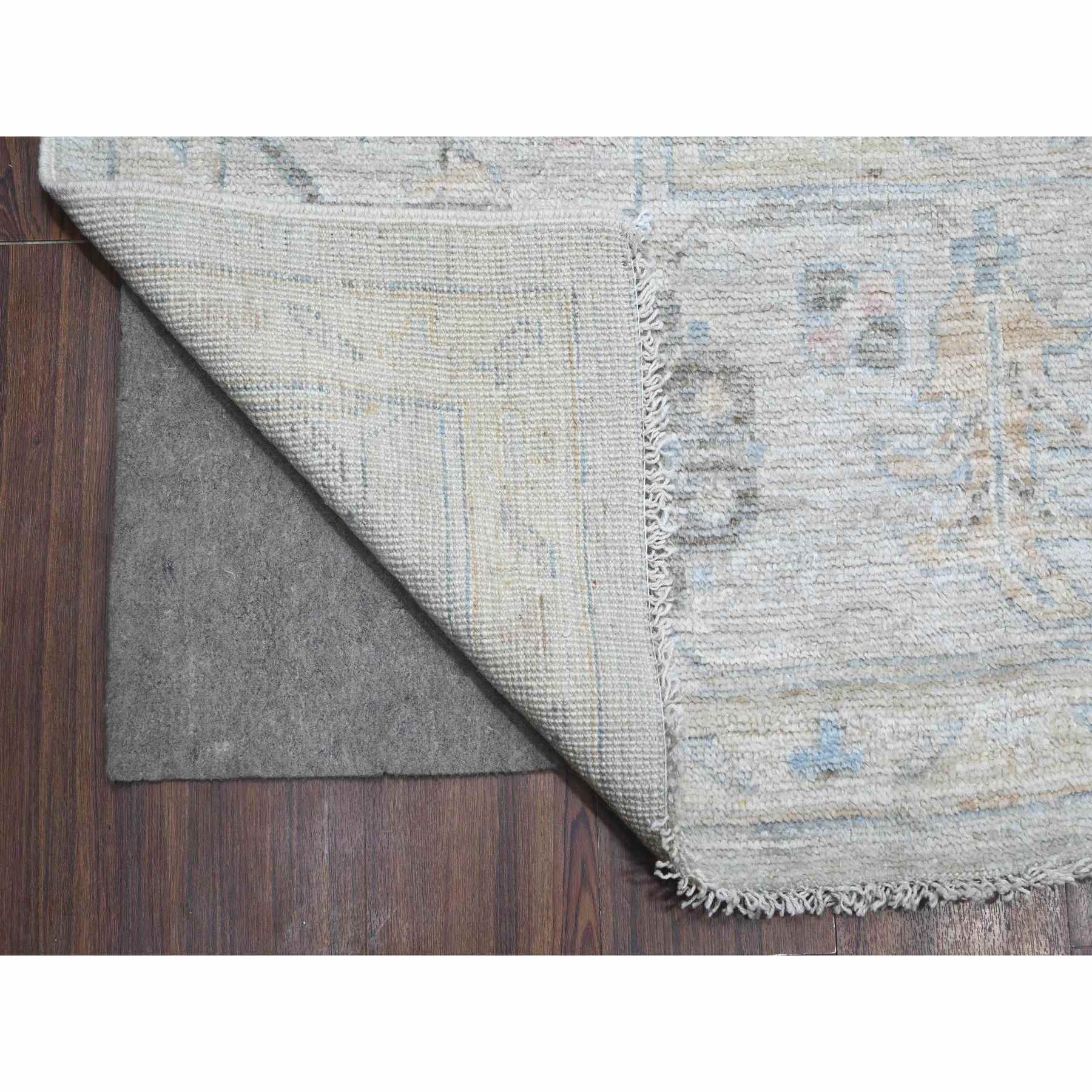 Oushak-And-Peshawar-Hand-Knotted-Rug-444255