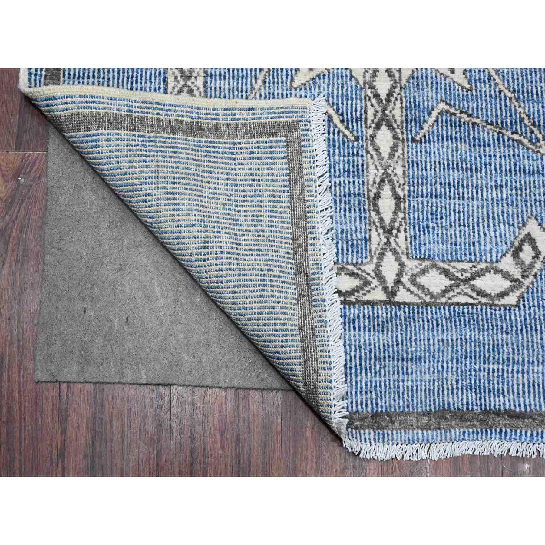 Oushak-And-Peshawar-Hand-Knotted-Rug-444355