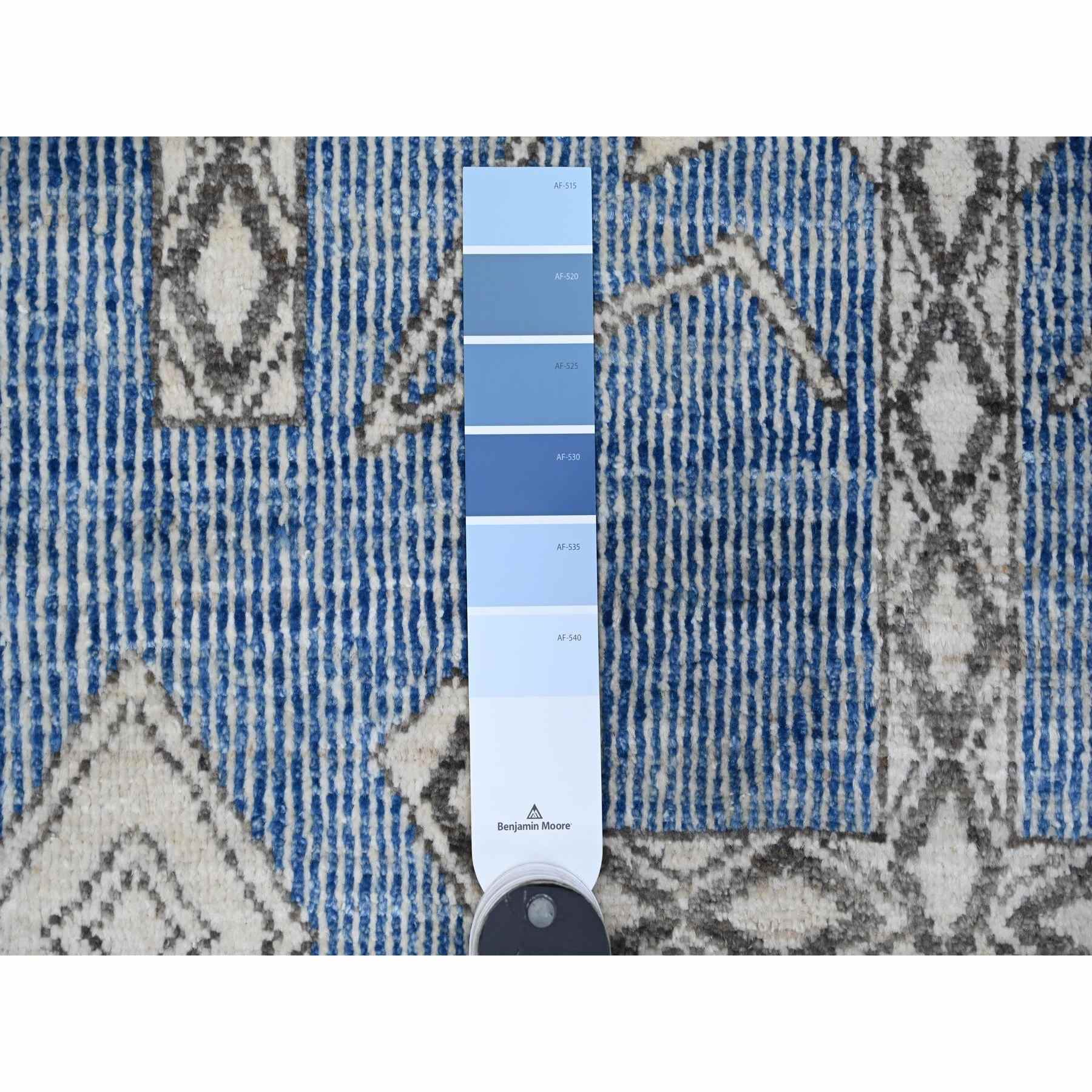 Oushak-And-Peshawar-Hand-Knotted-Rug-444355