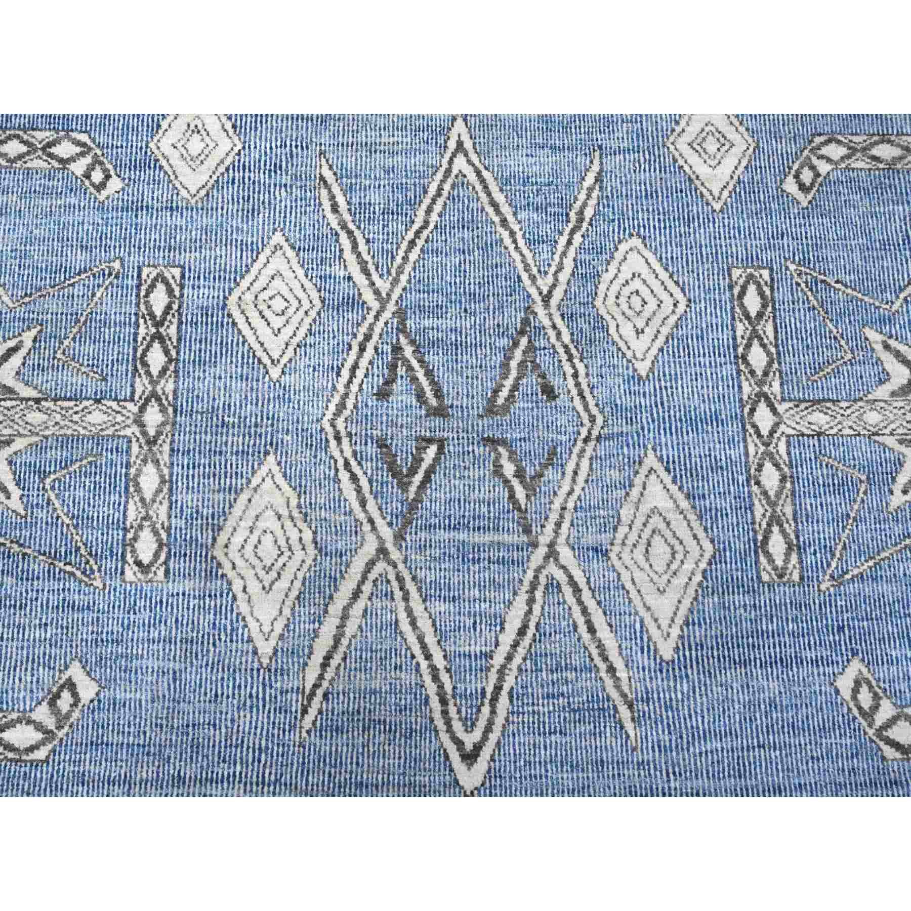 Oushak-And-Peshawar-Hand-Knotted-Rug-444355