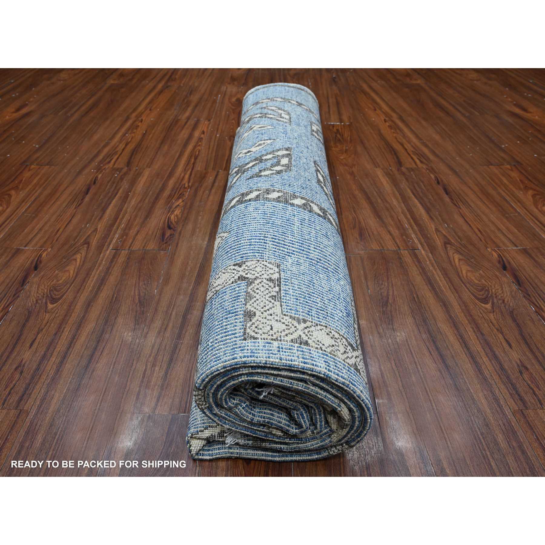 Oushak-And-Peshawar-Hand-Knotted-Rug-444355