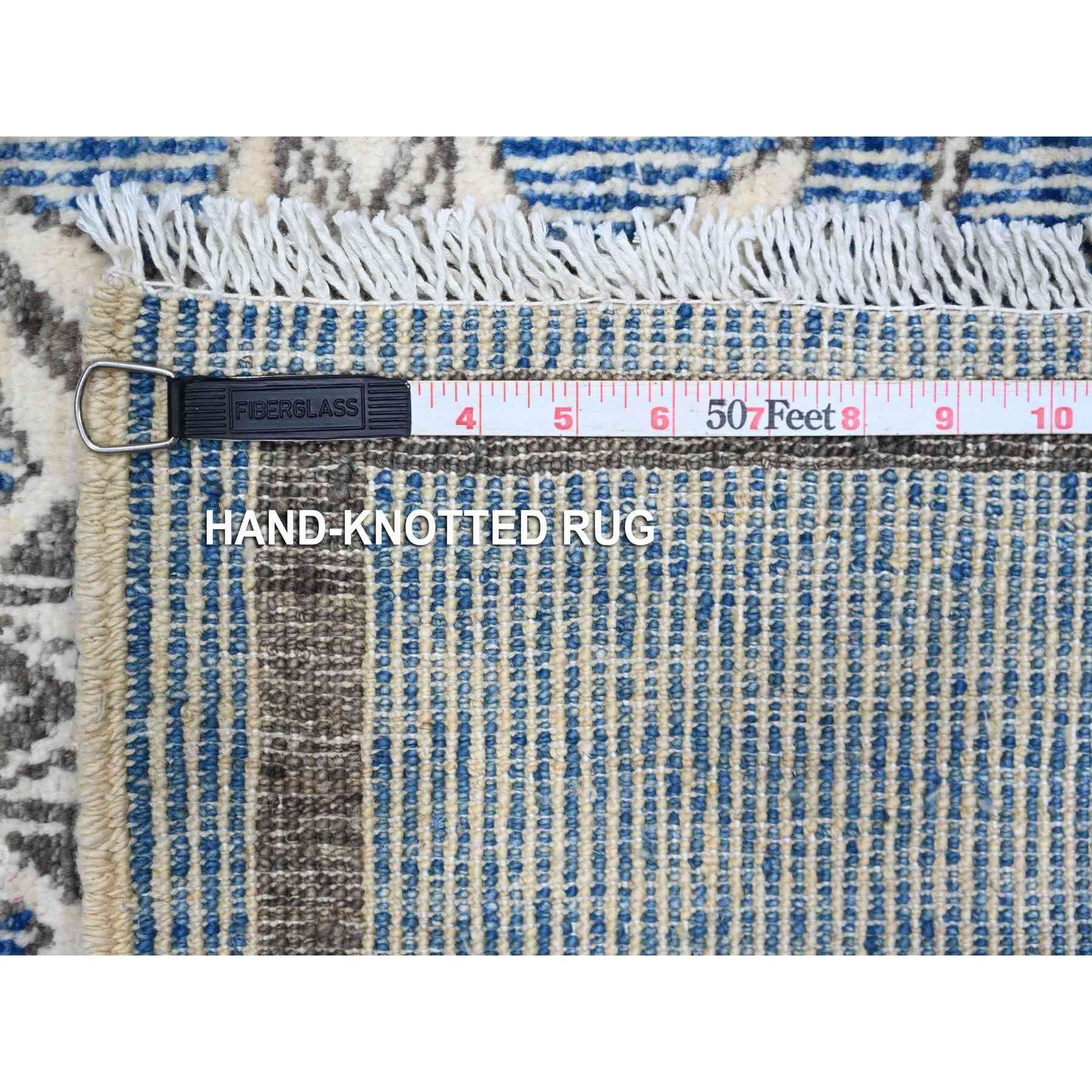 Oushak-And-Peshawar-Hand-Knotted-Rug-444355