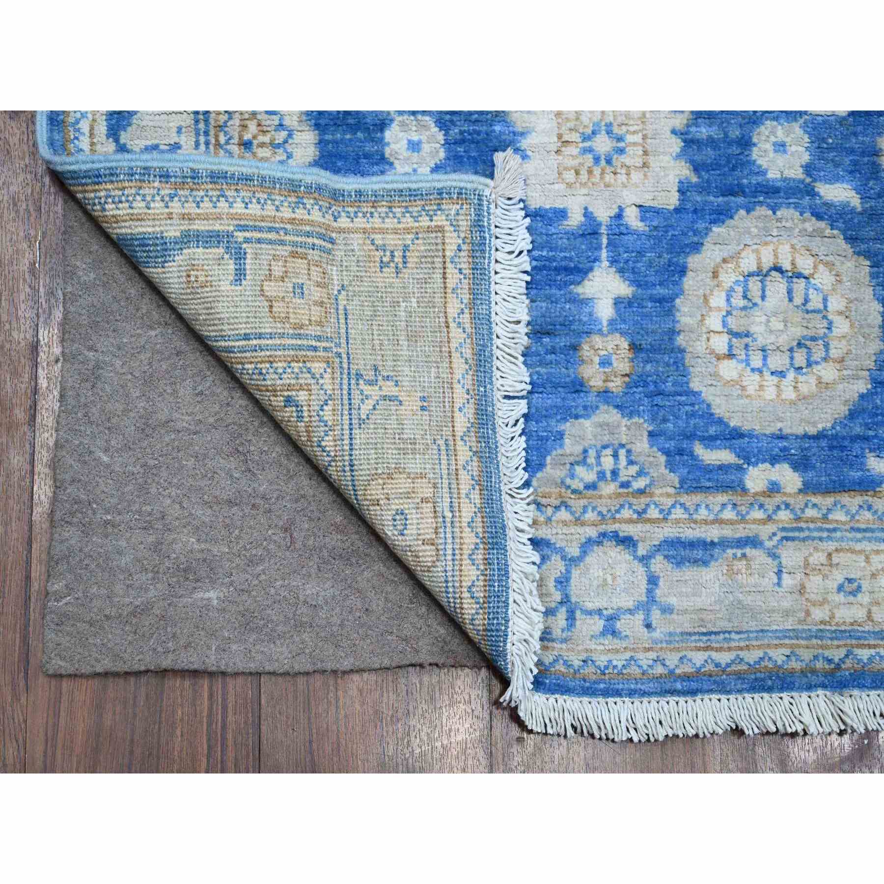 Oushak-And-Peshawar-Hand-Knotted-Rug-444450