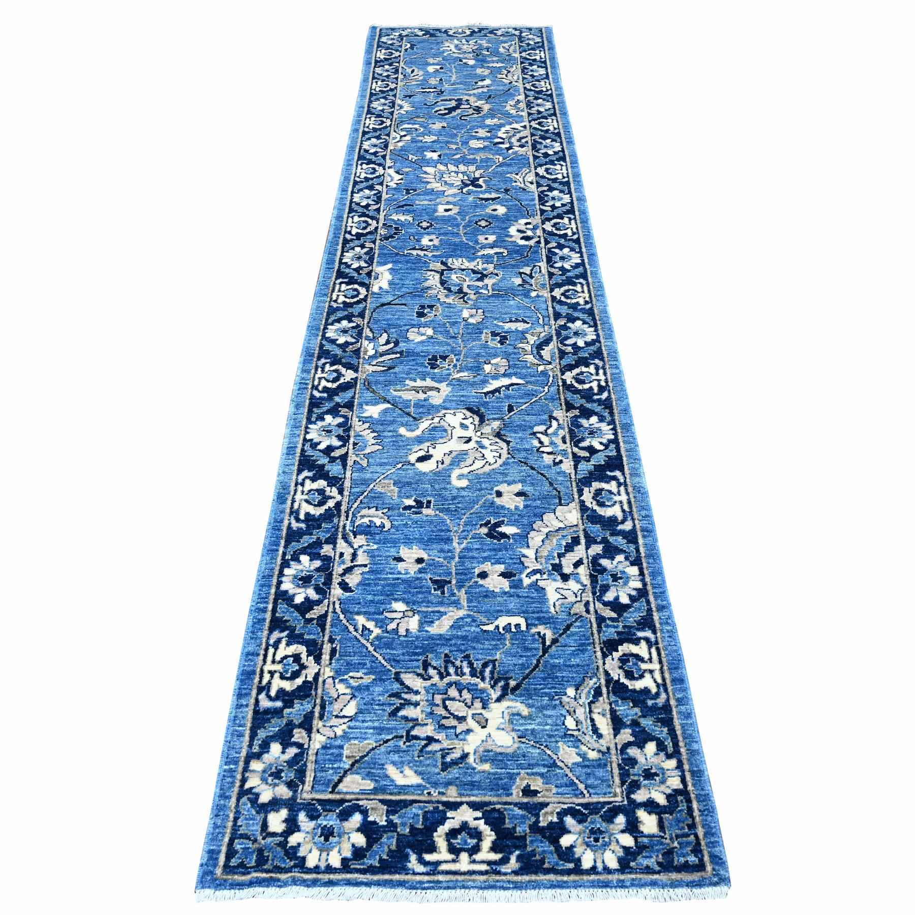 Oushak-And-Peshawar-Hand-Knotted-Rug-444455