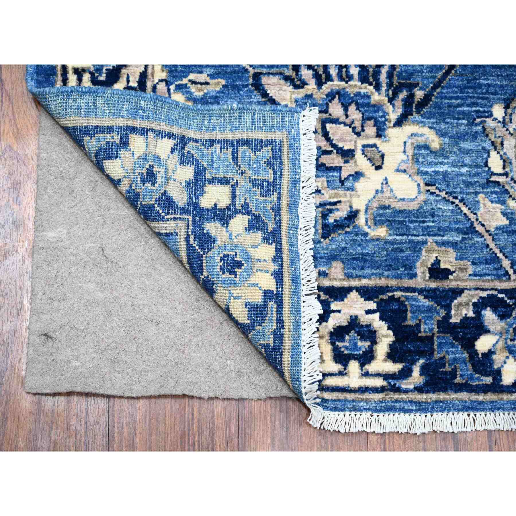 Oushak-And-Peshawar-Hand-Knotted-Rug-444455