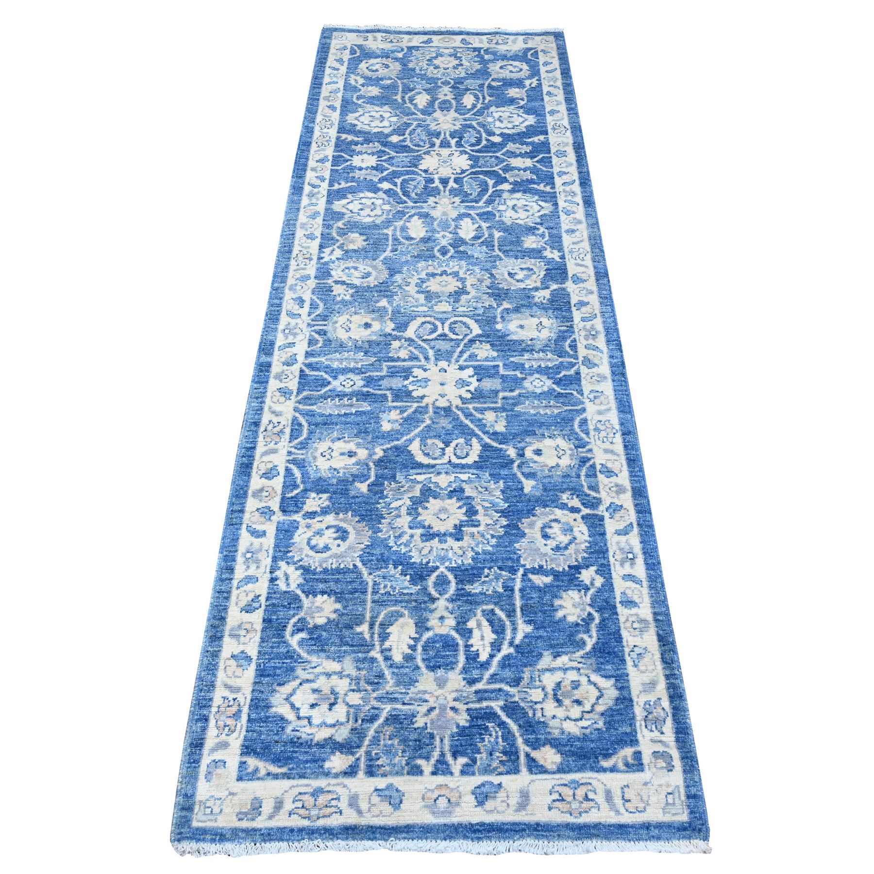 Oushak-And-Peshawar-Hand-Knotted-Rug-444465