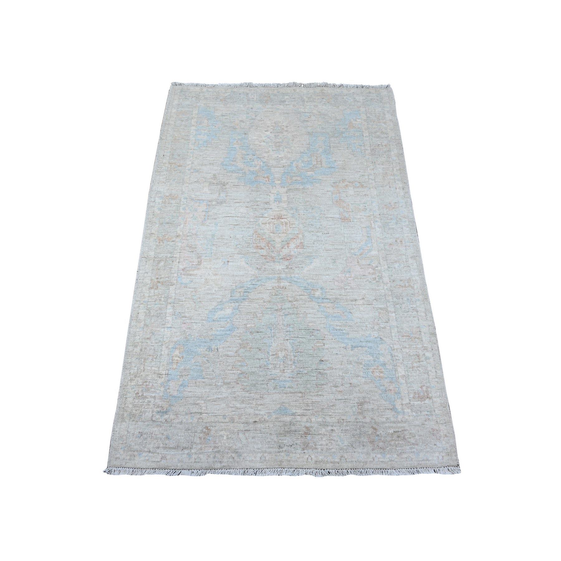 Oushak-And-Peshawar-Hand-Knotted-Rug-444545