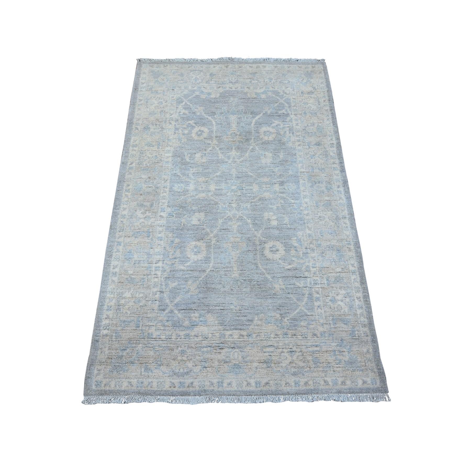 Oushak-And-Peshawar-Hand-Knotted-Rug-444550