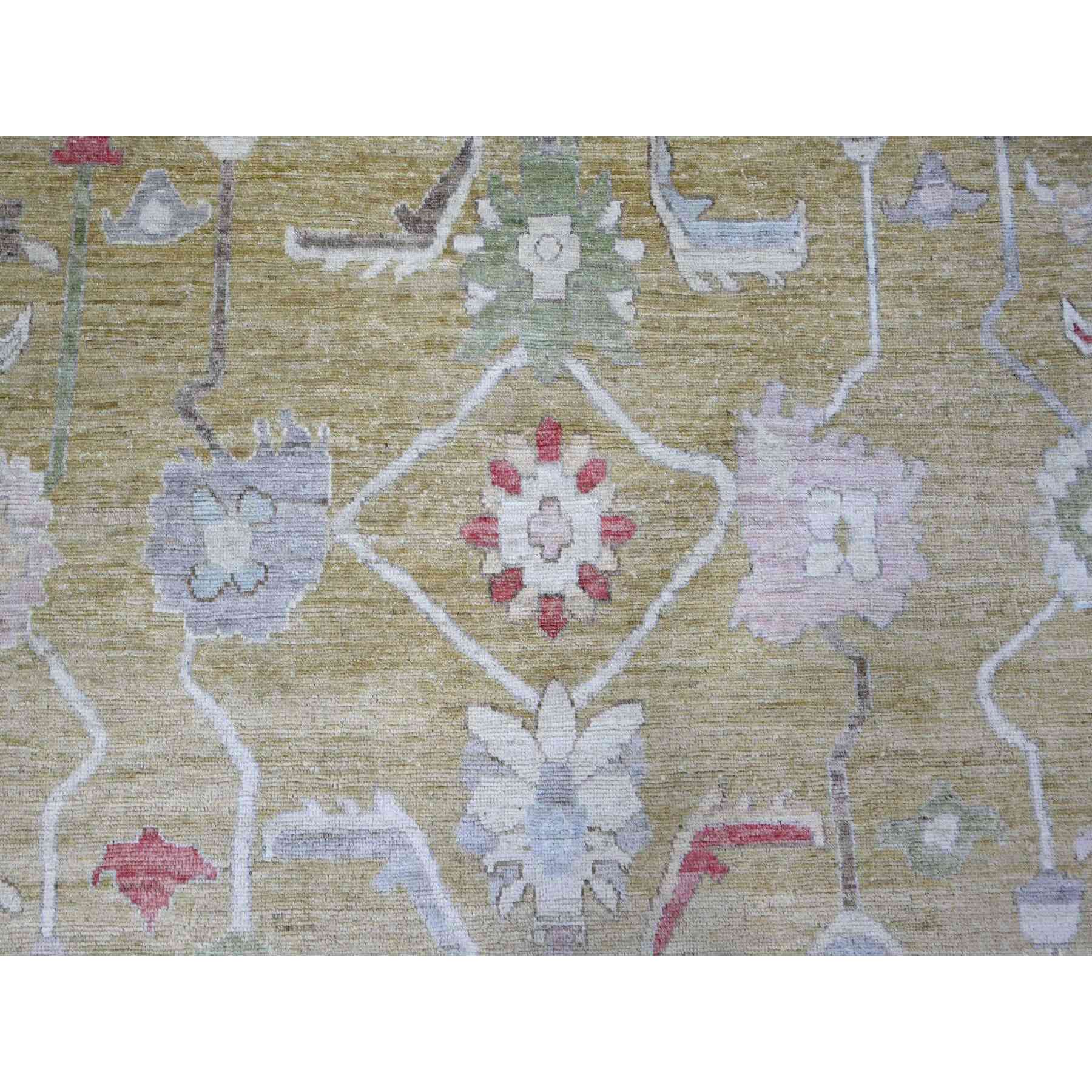 Oushak-And-Peshawar-Hand-Knotted-Rug-444590