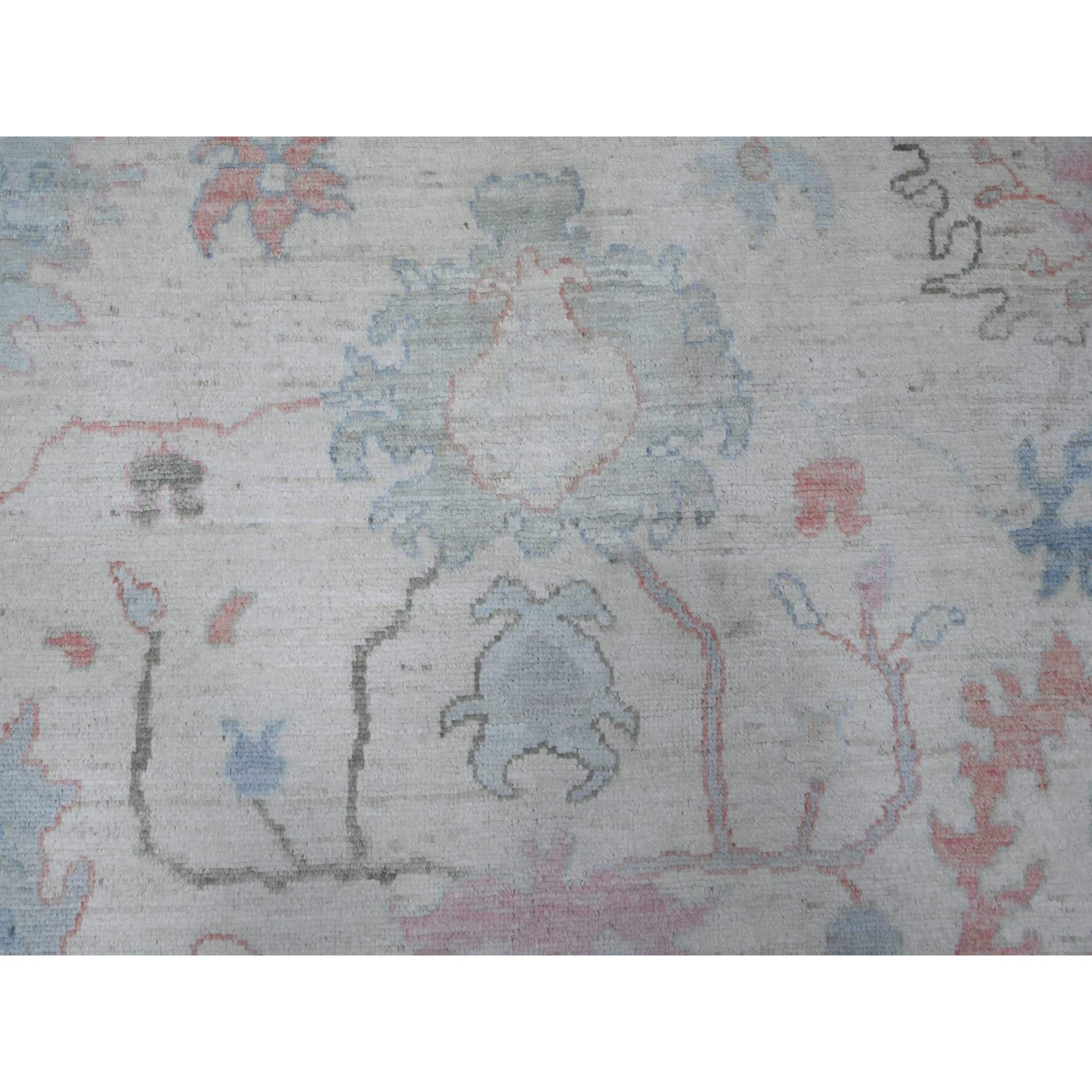 Oushak-And-Peshawar-Hand-Knotted-Rug-444625