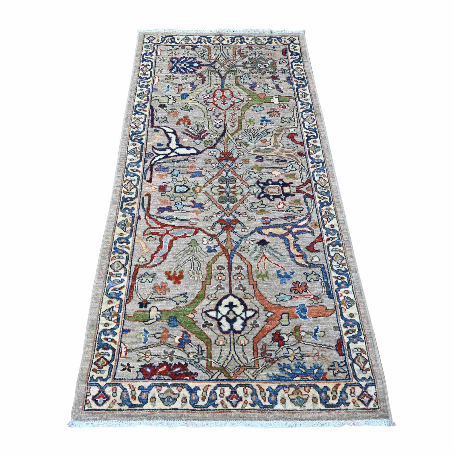 Oushak-And-Peshawar-Hand-Knotted-Rug-444695