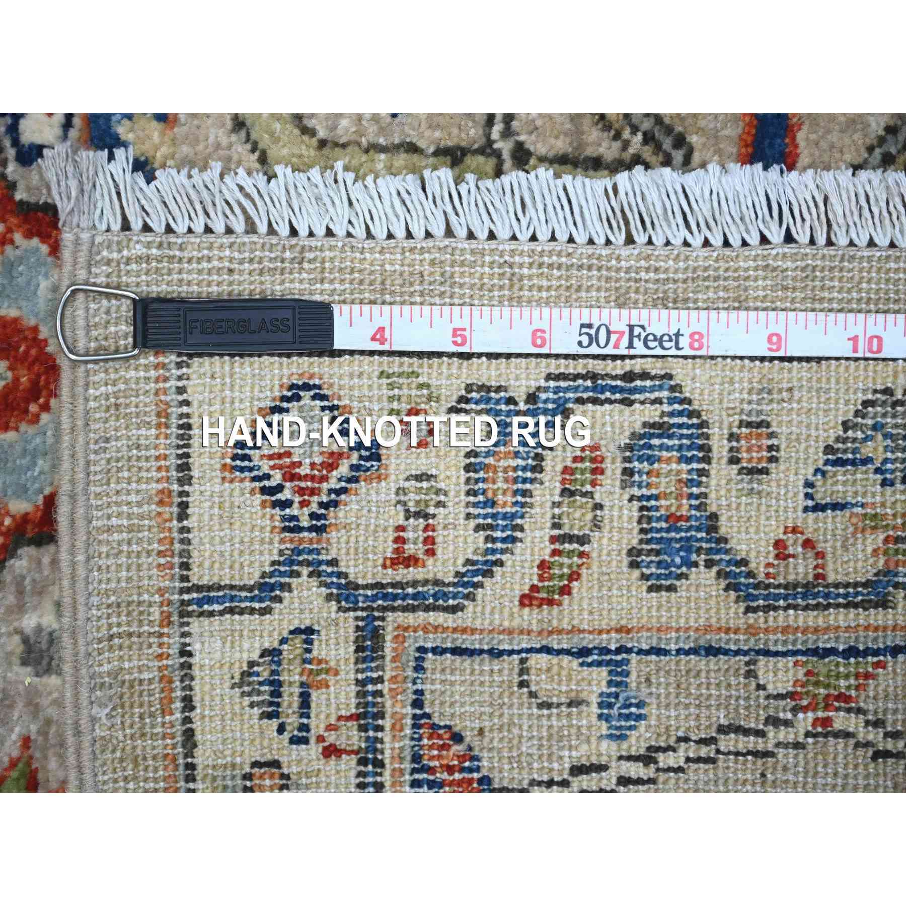 Oushak-And-Peshawar-Hand-Knotted-Rug-444695