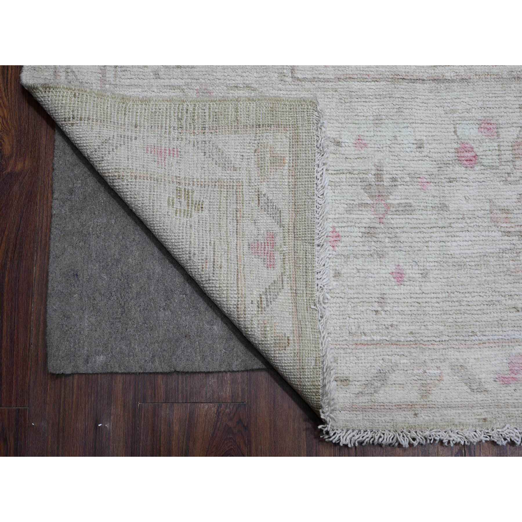 Oushak-And-Peshawar-Hand-Knotted-Rug-444715