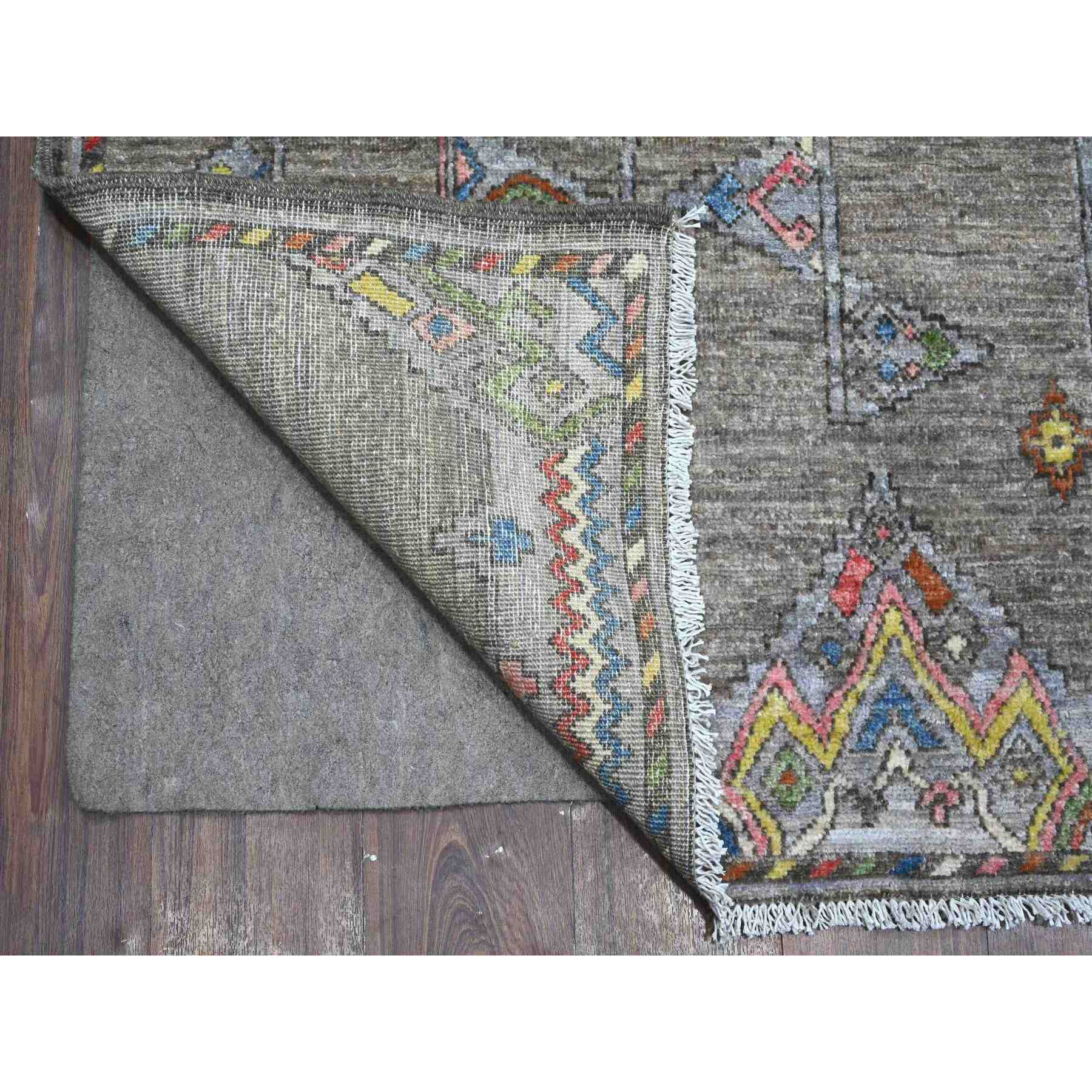 Oushak-And-Peshawar-Hand-Knotted-Rug-444785