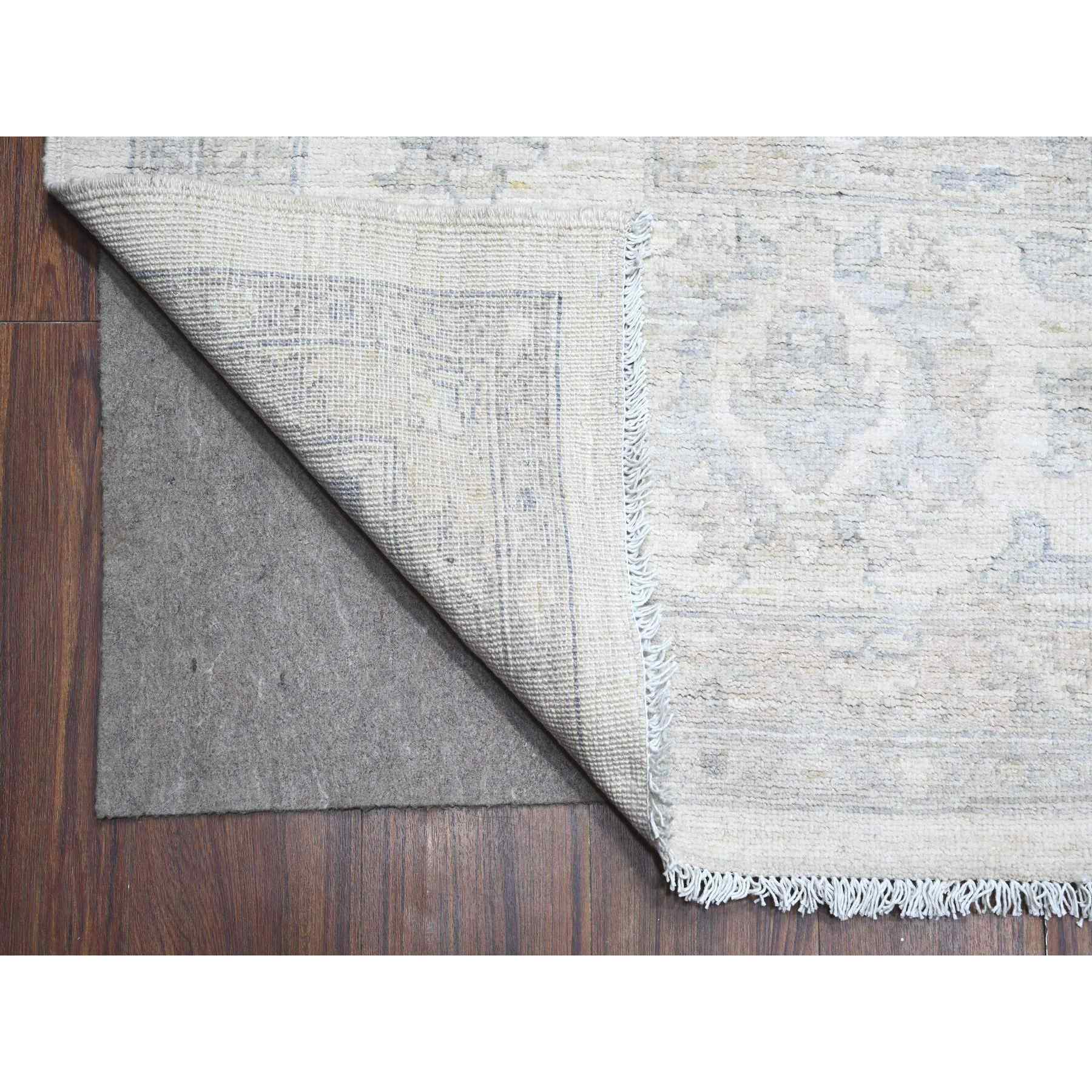 Oushak-And-Peshawar-Hand-Knotted-Rug-444795