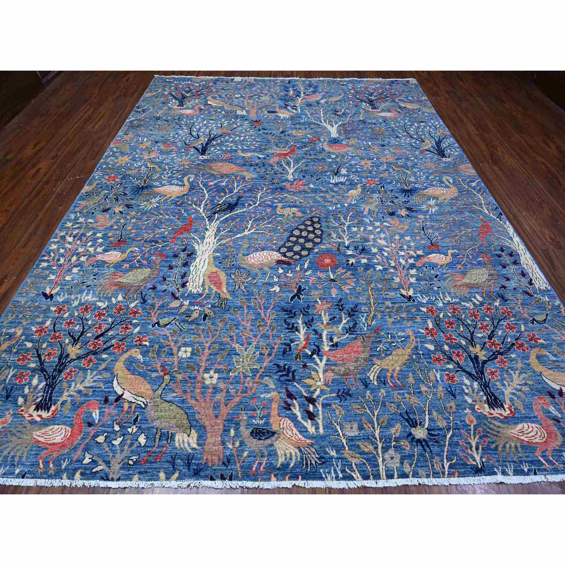 Oushak-And-Peshawar-Hand-Knotted-Rug-444845