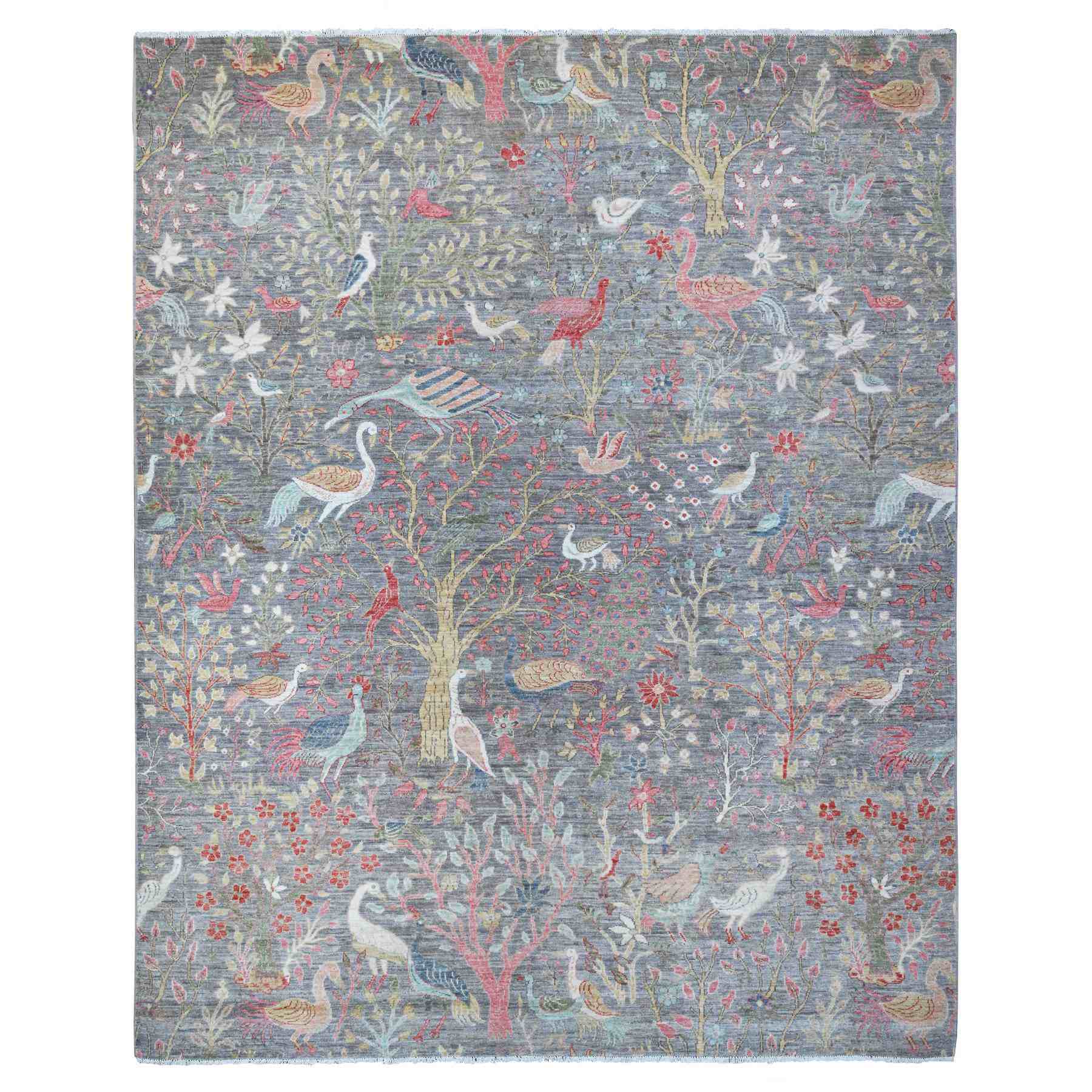 Oushak-And-Peshawar-Hand-Knotted-Rug-444850