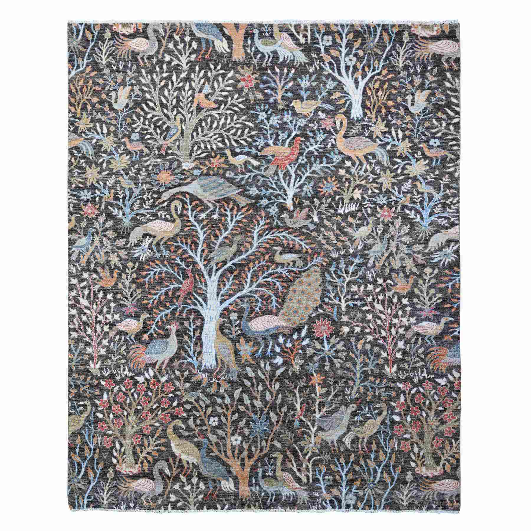 Oushak-And-Peshawar-Hand-Knotted-Rug-444870