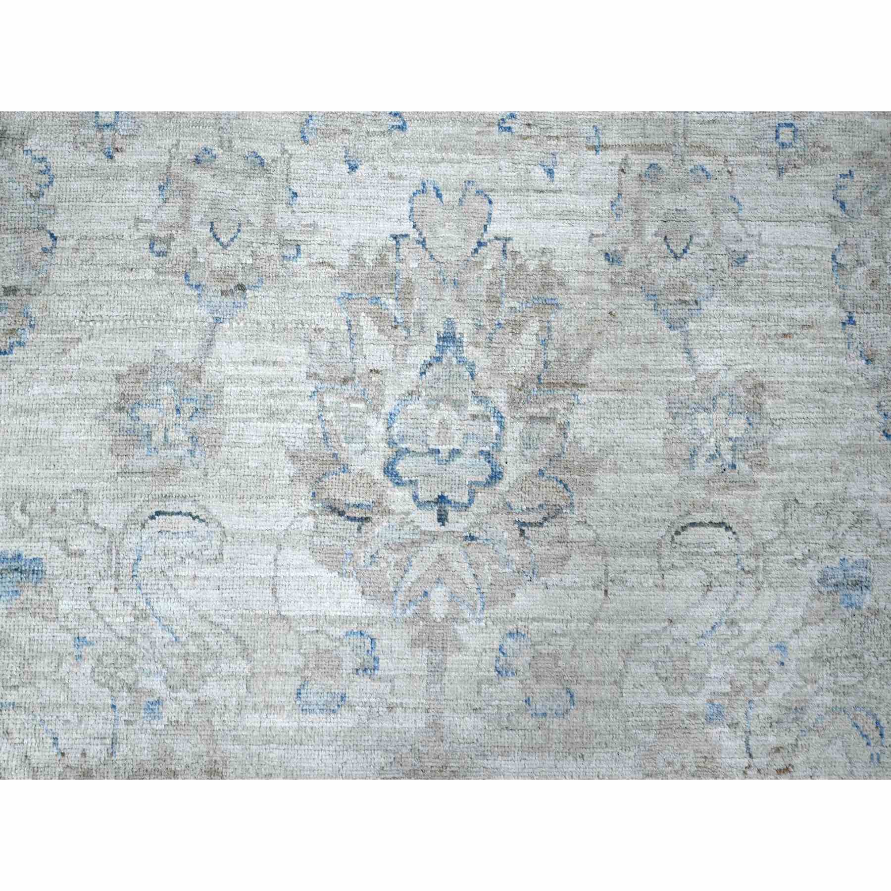 Oushak-And-Peshawar-Hand-Knotted-Rug-444905