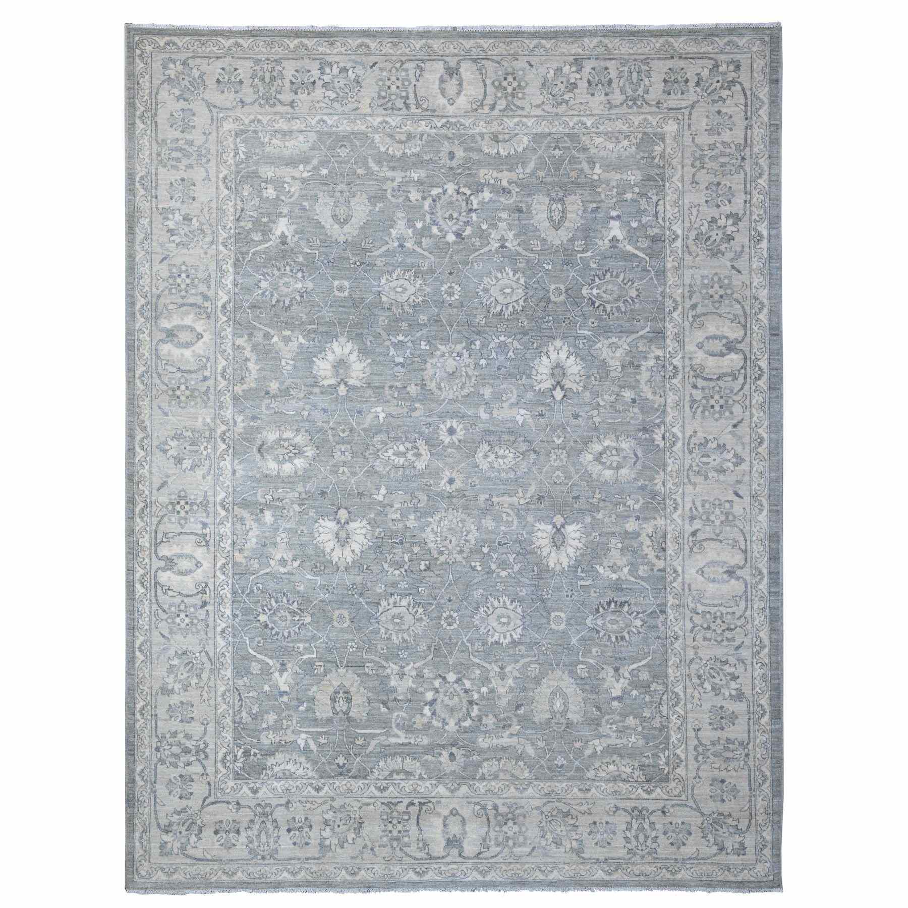 Oushak-And-Peshawar-Hand-Knotted-Rug-444910