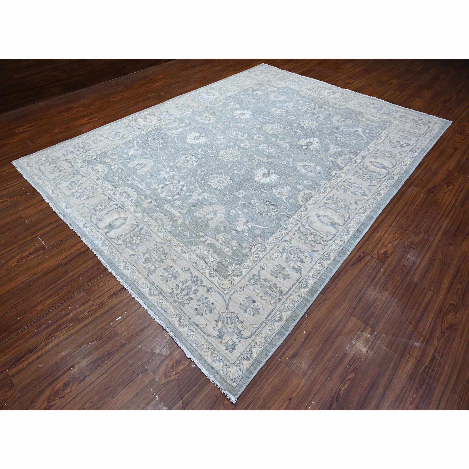 Oushak-And-Peshawar-Hand-Knotted-Rug-444910