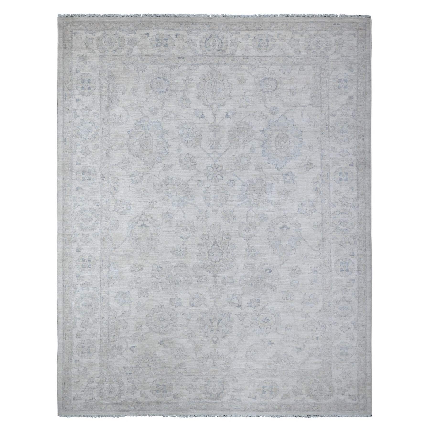 Oushak-And-Peshawar-Hand-Knotted-Rug-444935