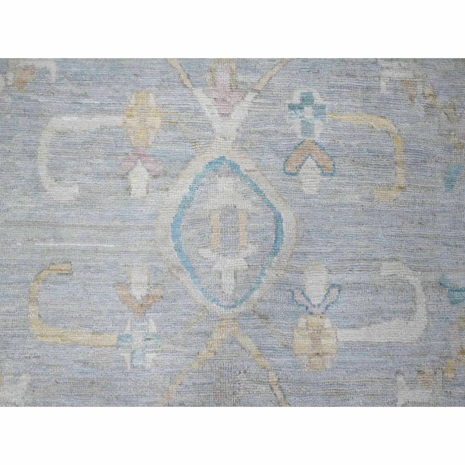 Oushak-And-Peshawar-Hand-Knotted-Rug-444945