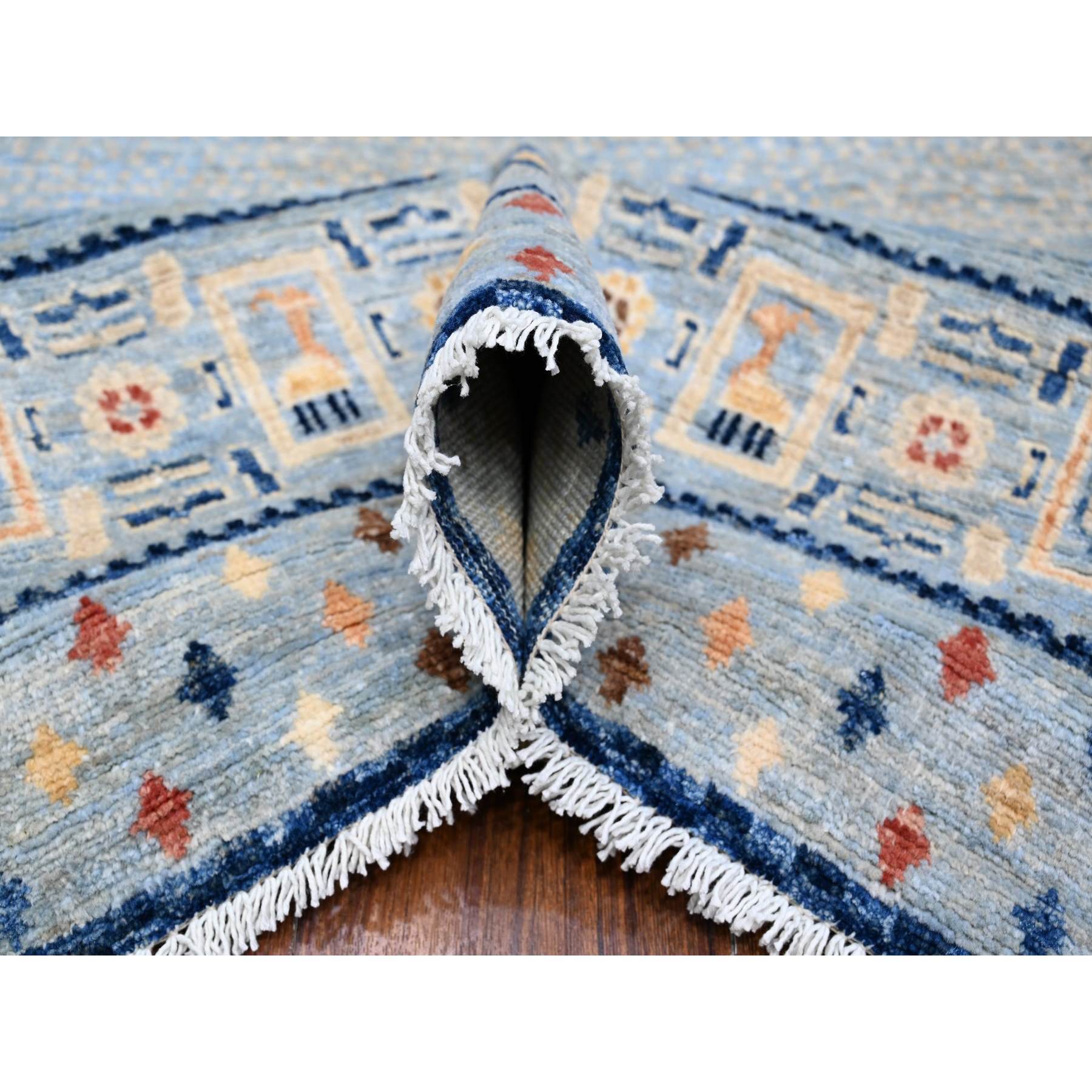 Tribal-Geometric-Hand-Knotted-Rug-443945