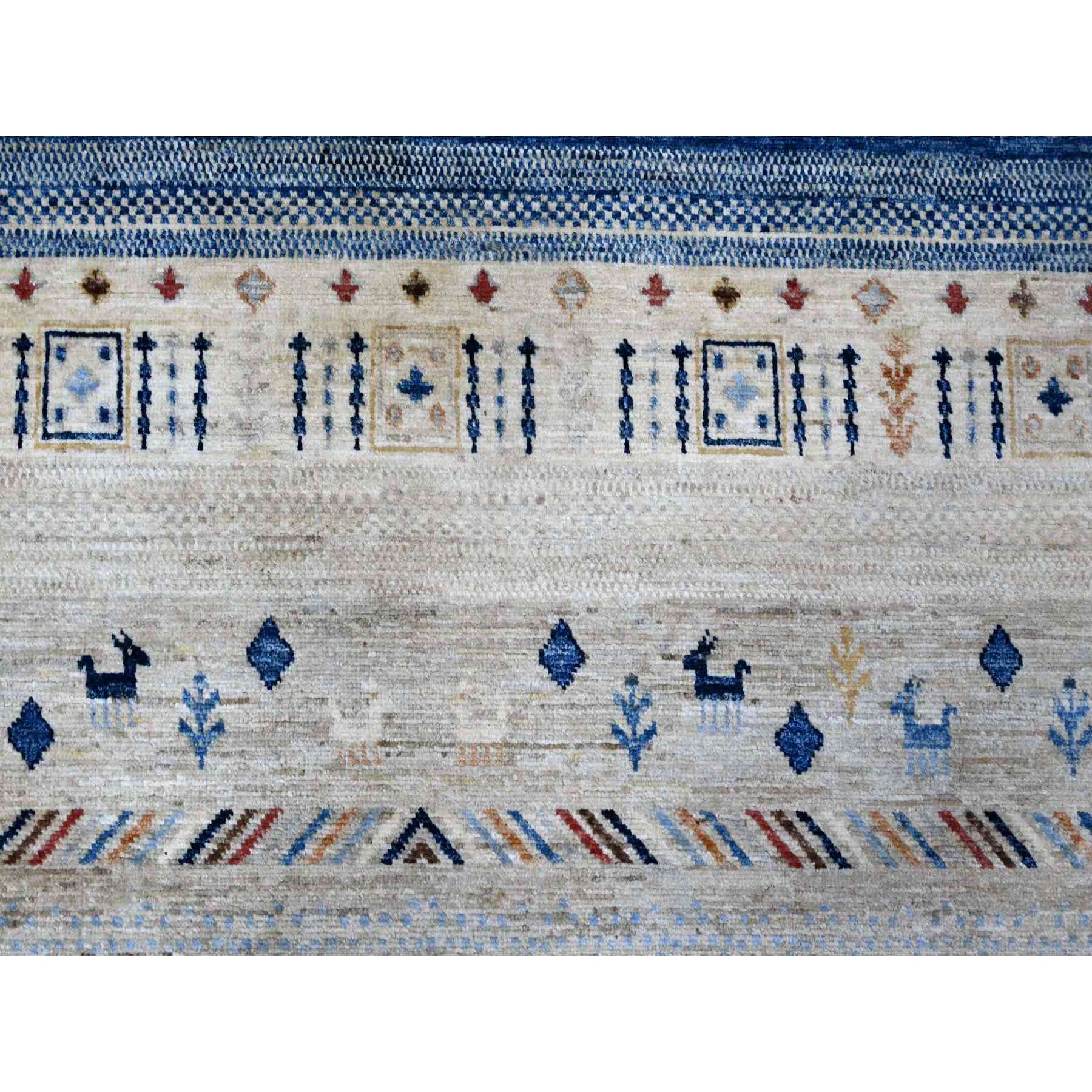 Tribal-Geometric-Hand-Knotted-Rug-443945