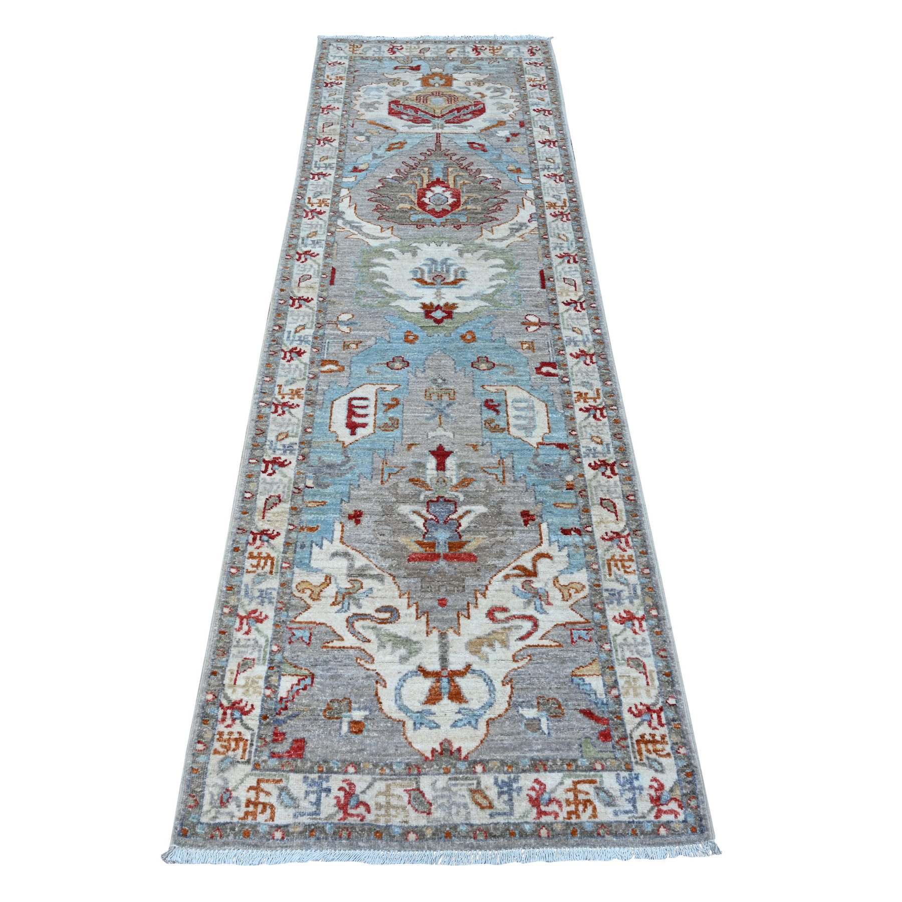 Tribal-Geometric-Hand-Knotted-Rug-444505