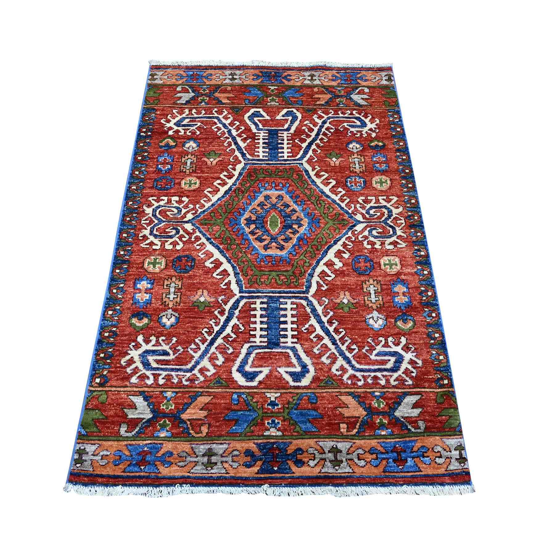 Kazak-Hand-Knotted-Rug-444650