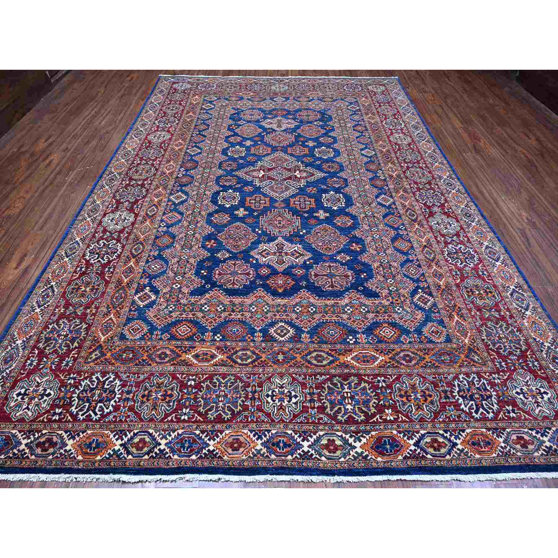 Kazak-Hand-Knotted-Rug-445415