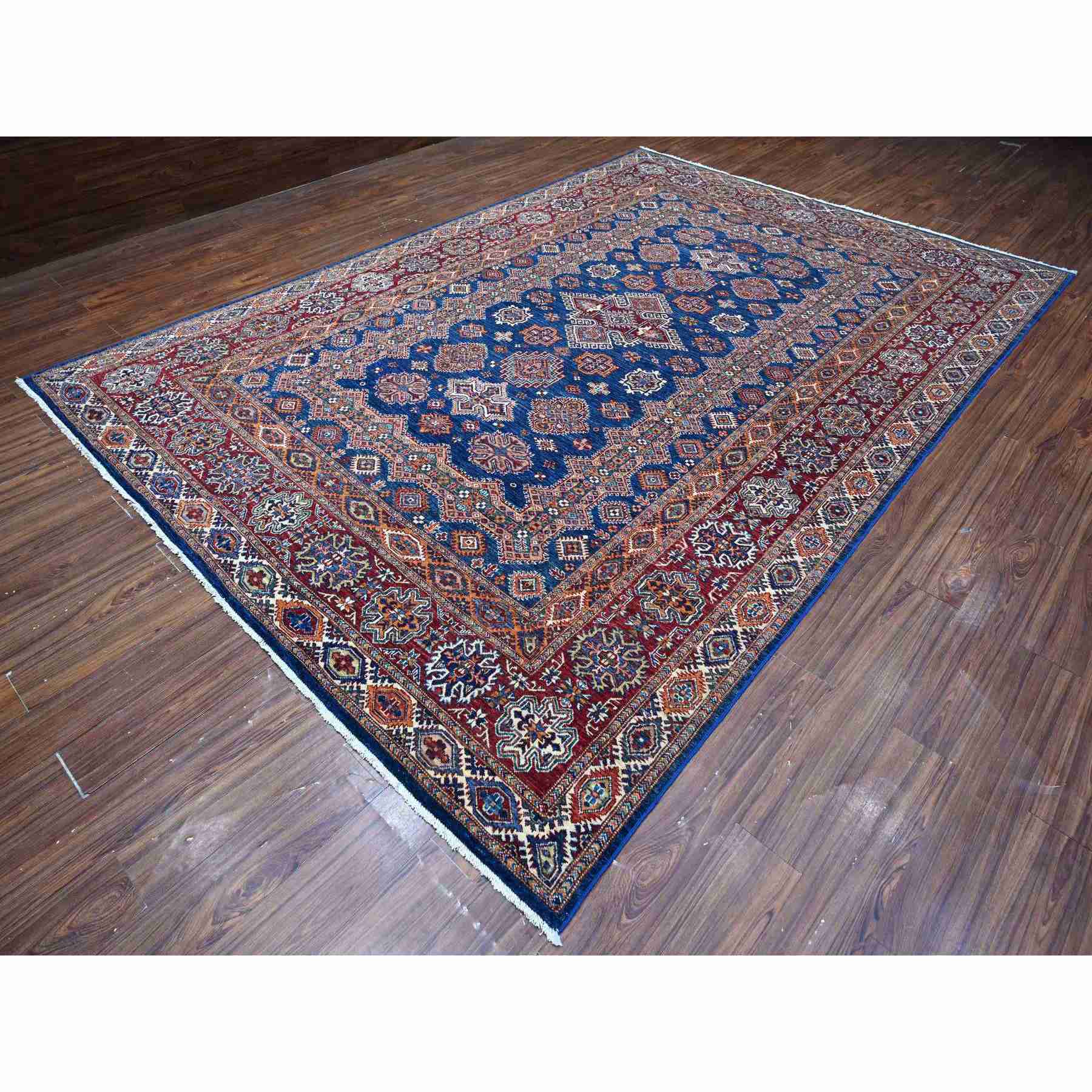 Kazak-Hand-Knotted-Rug-445415