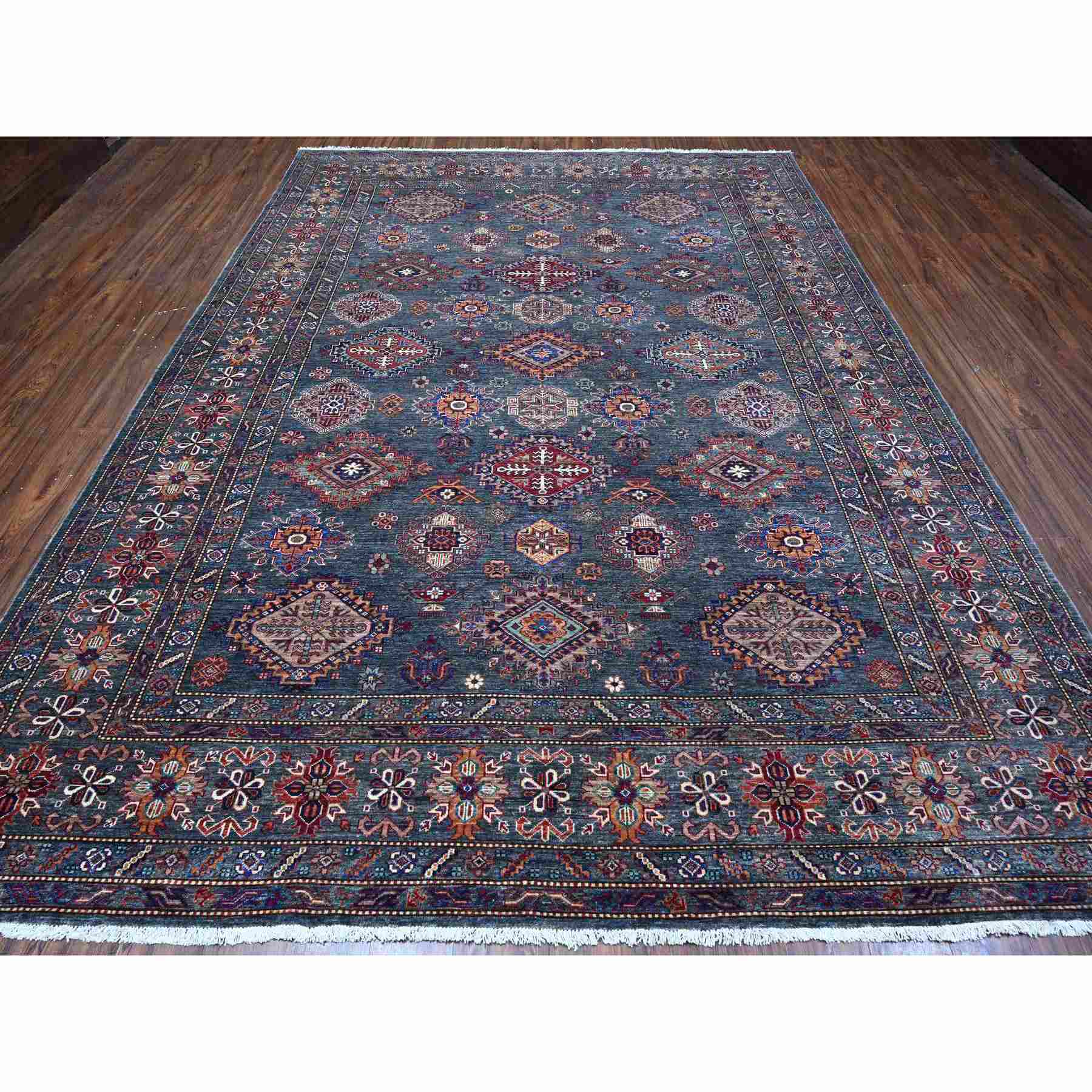 Kazak-Hand-Knotted-Rug-445420