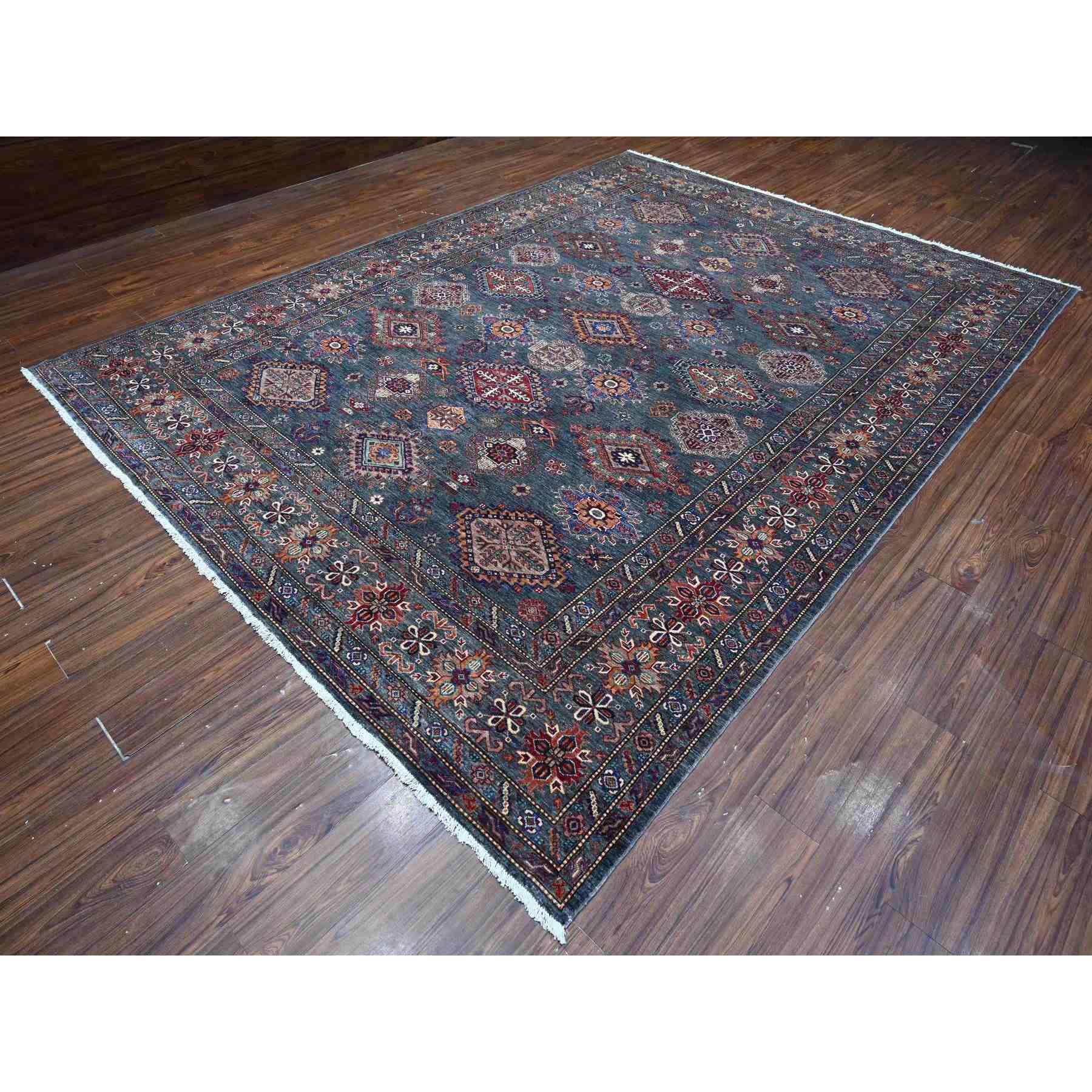 Kazak-Hand-Knotted-Rug-445420