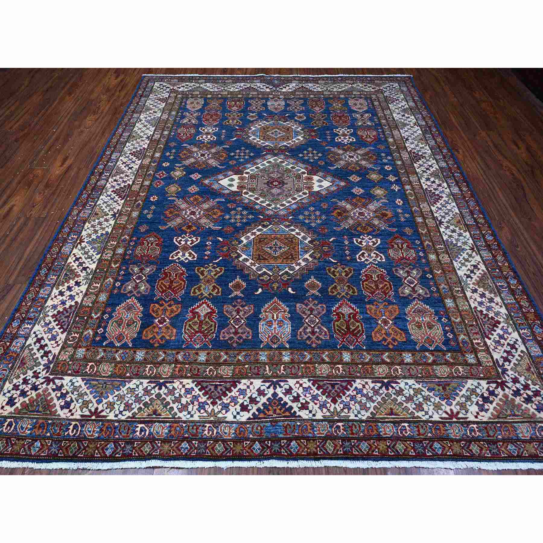 Kazak-Hand-Knotted-Rug-445435