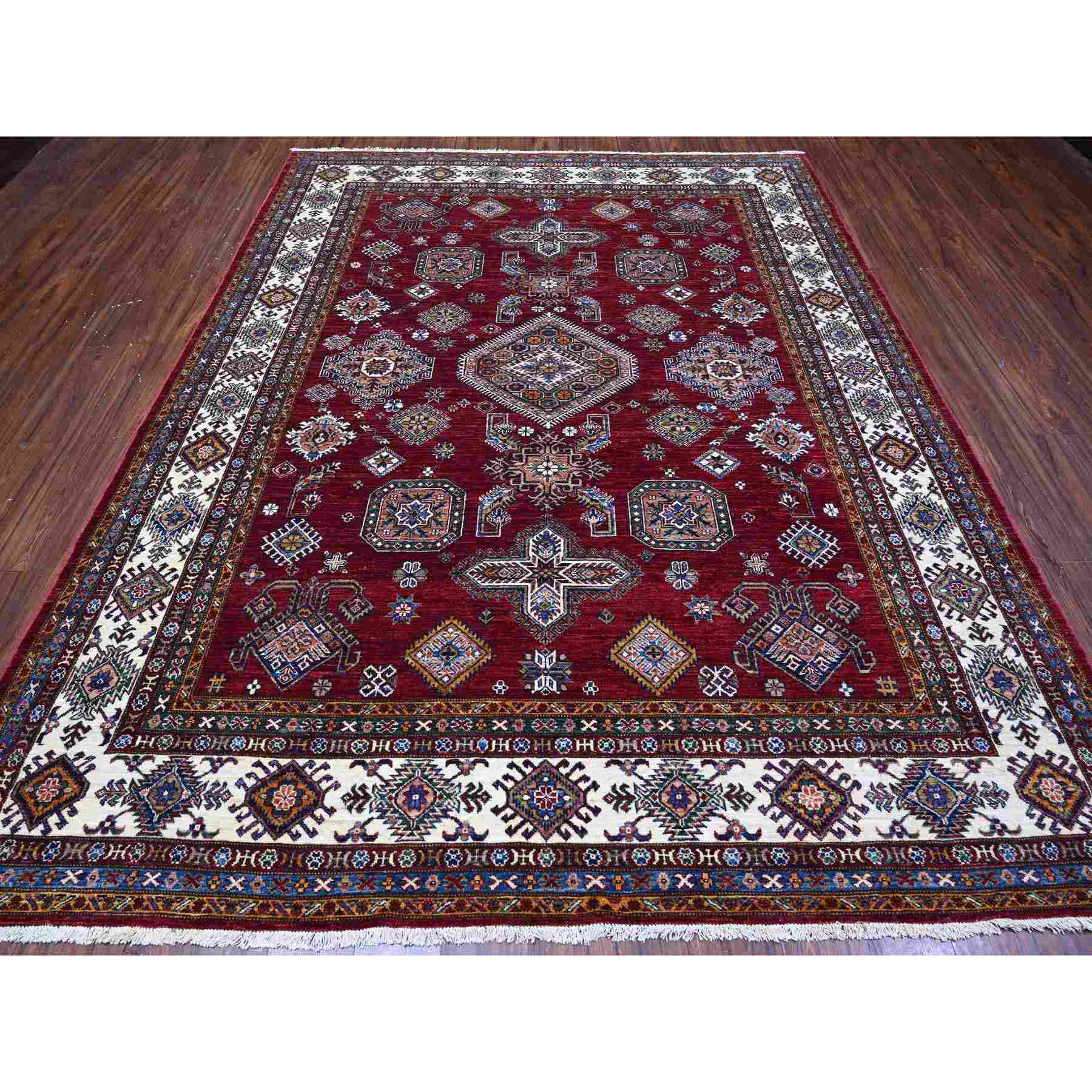 Kazak-Hand-Knotted-Rug-445460