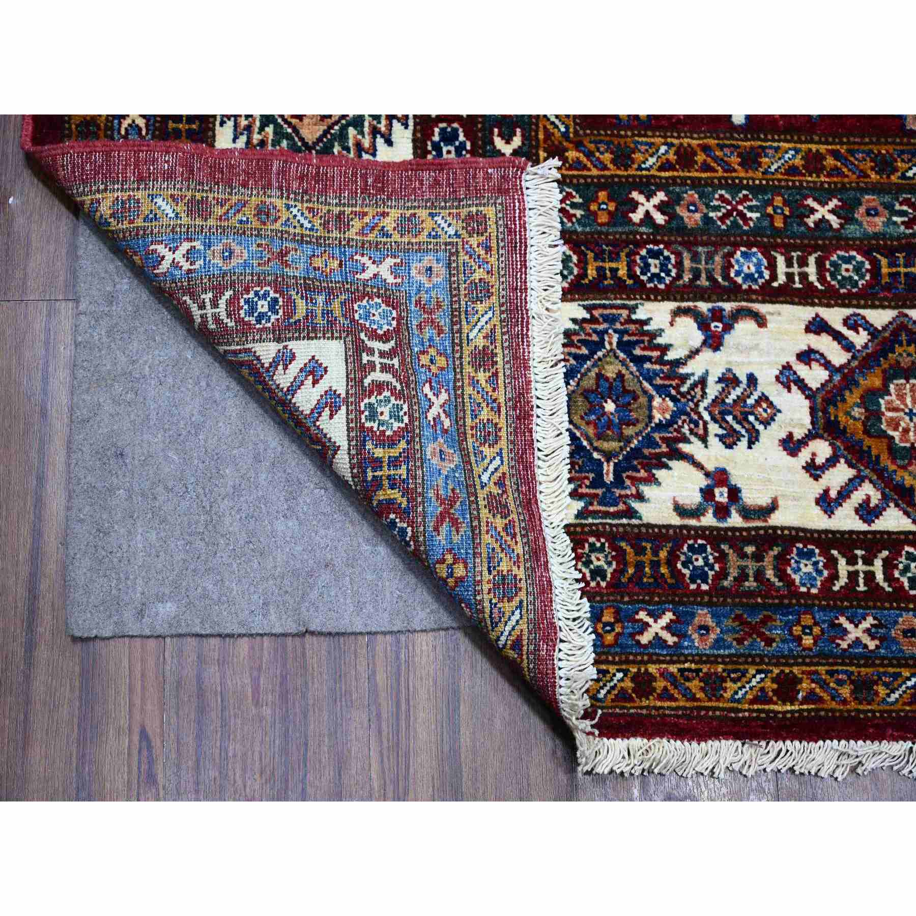 Kazak-Hand-Knotted-Rug-445460