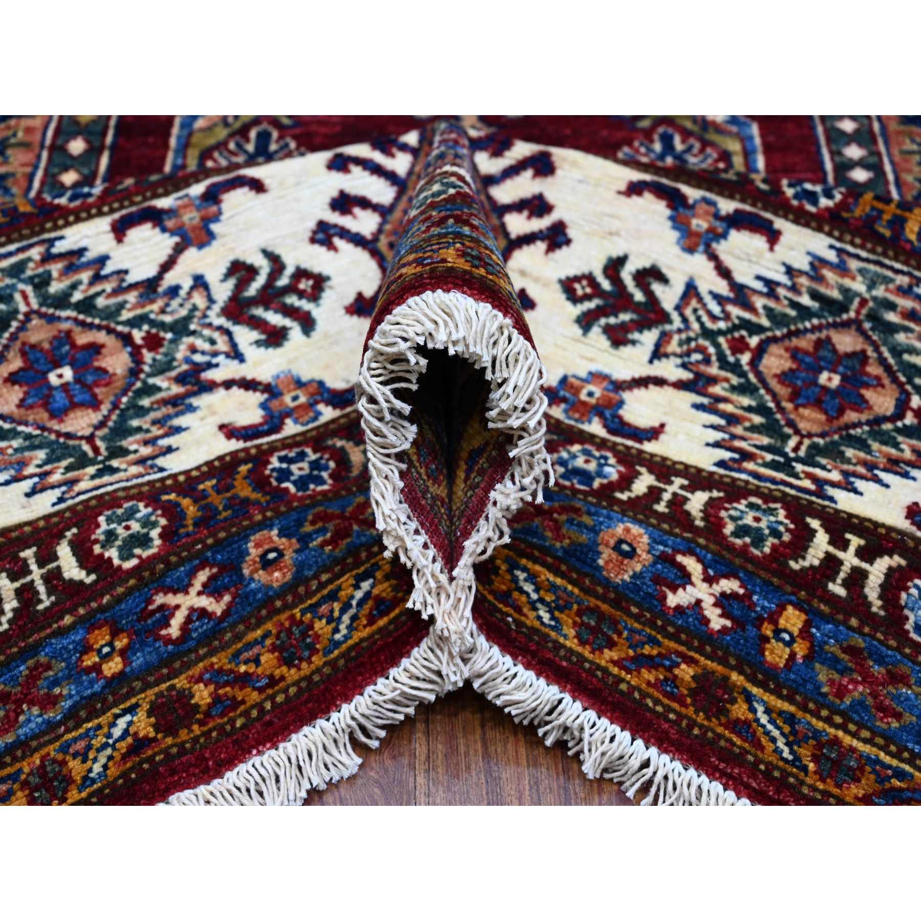 Kazak-Hand-Knotted-Rug-445460