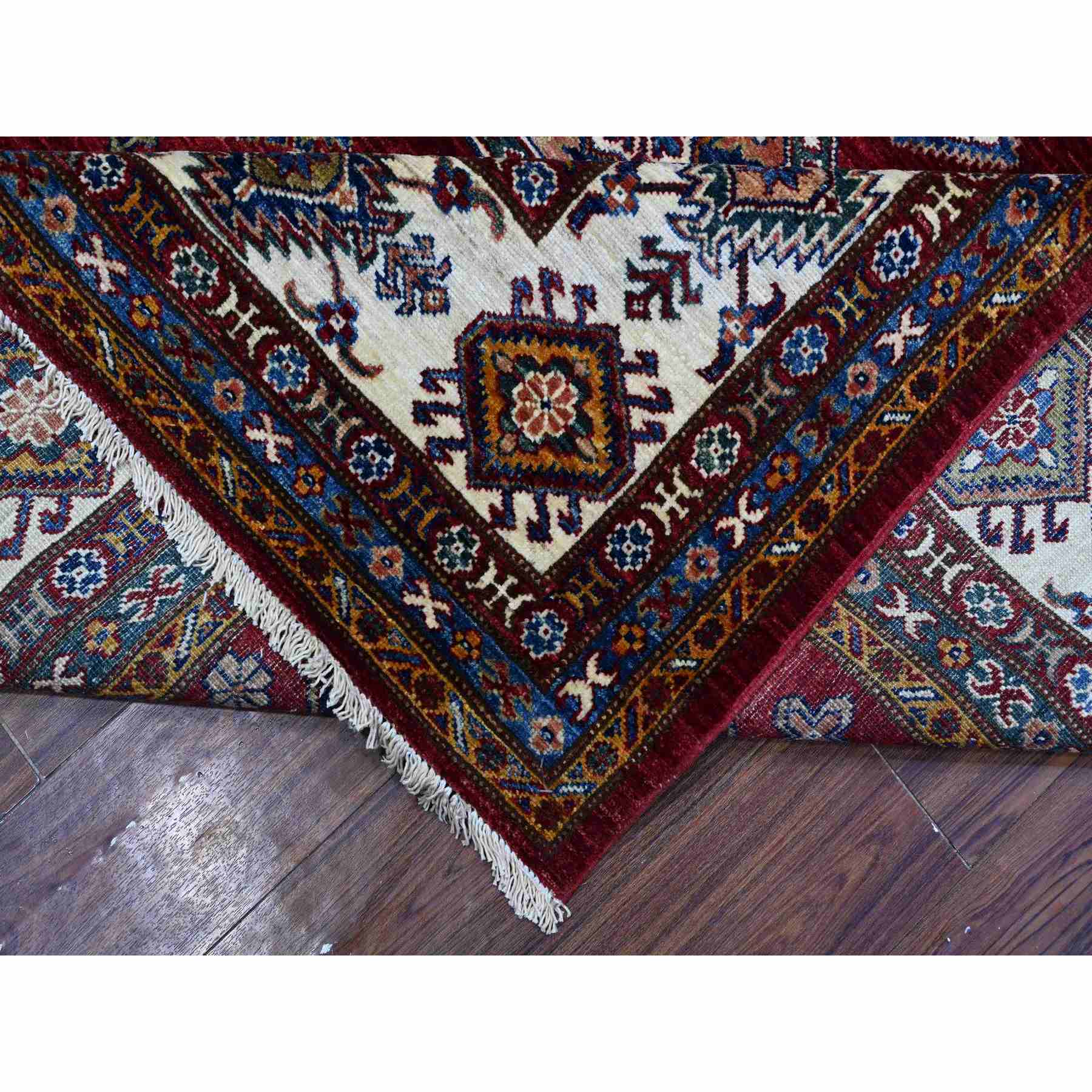 Kazak-Hand-Knotted-Rug-445460