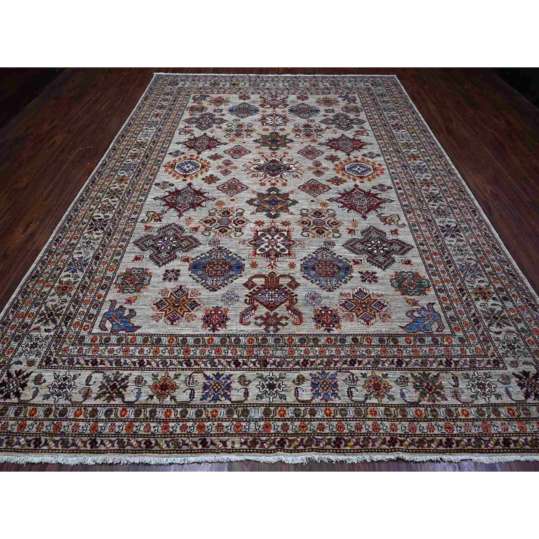 Kazak-Hand-Knotted-Rug-445515