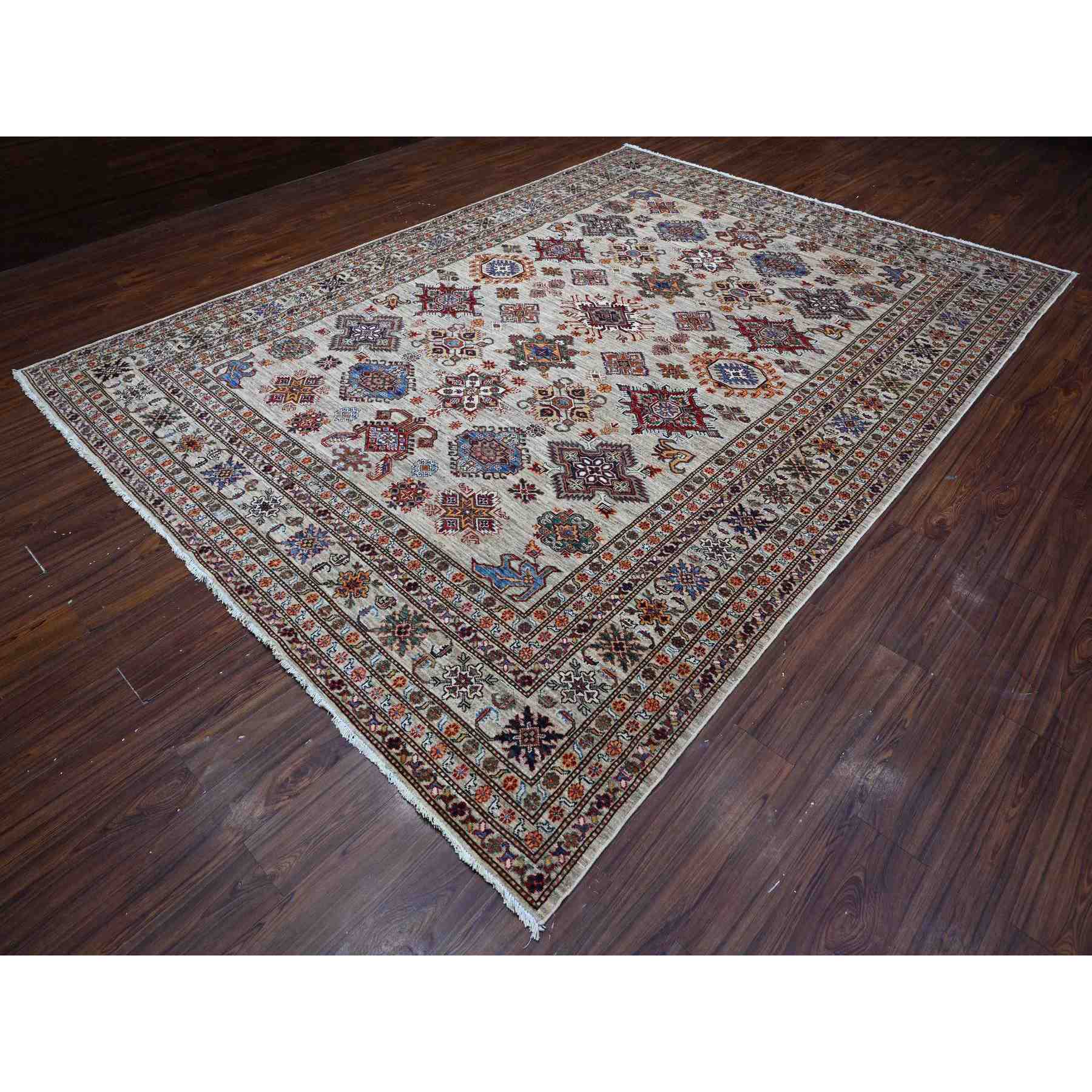 Kazak-Hand-Knotted-Rug-445515