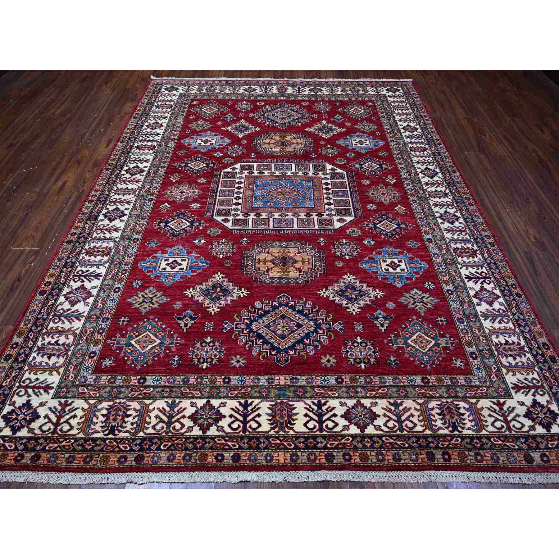 Kazak-Hand-Knotted-Rug-445550